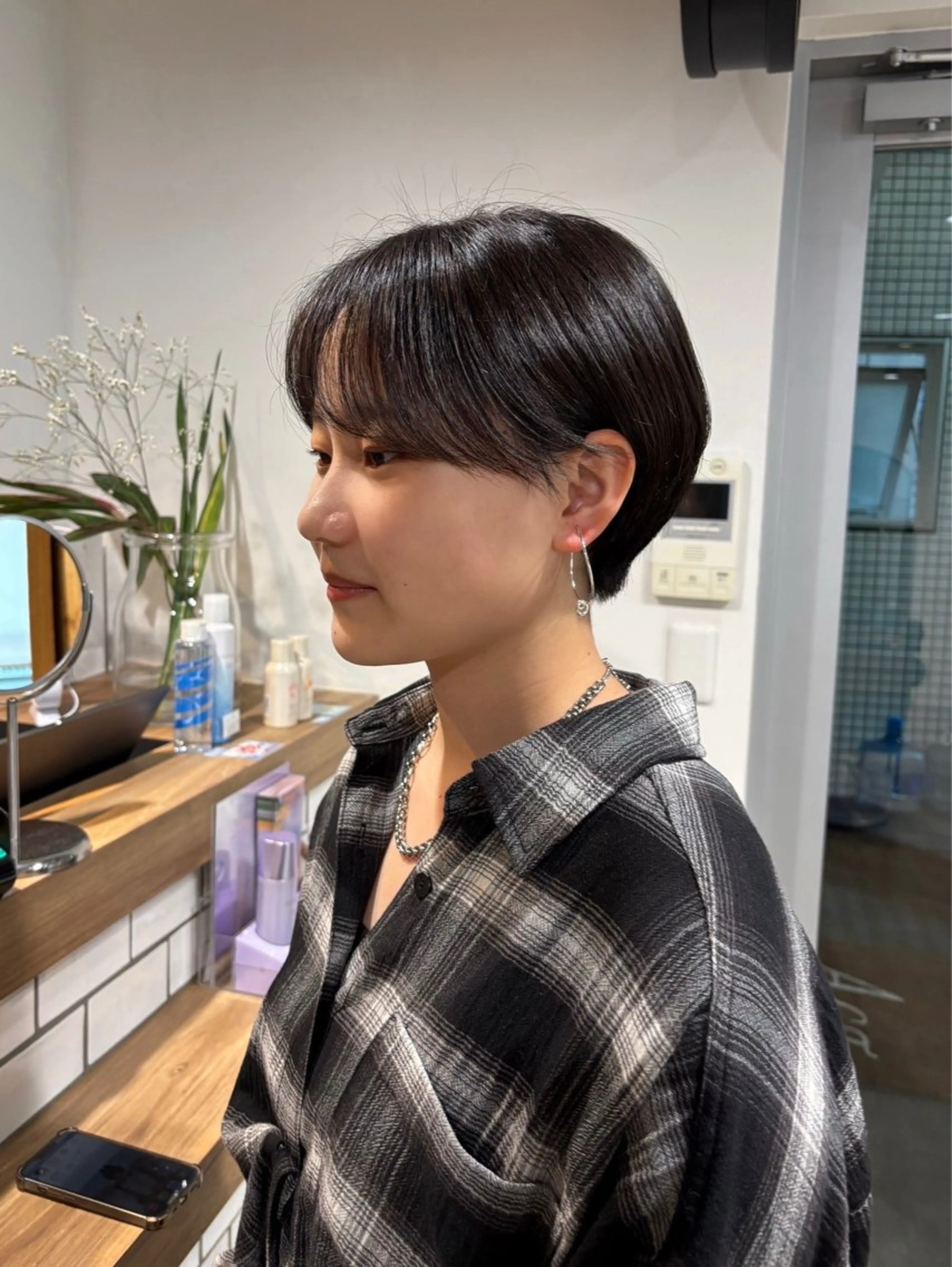 ショート ハンサムショート ショートヘア カット トリートメント 艶カラー🌙ショート /ボブ/小由葵のヘアスタイル