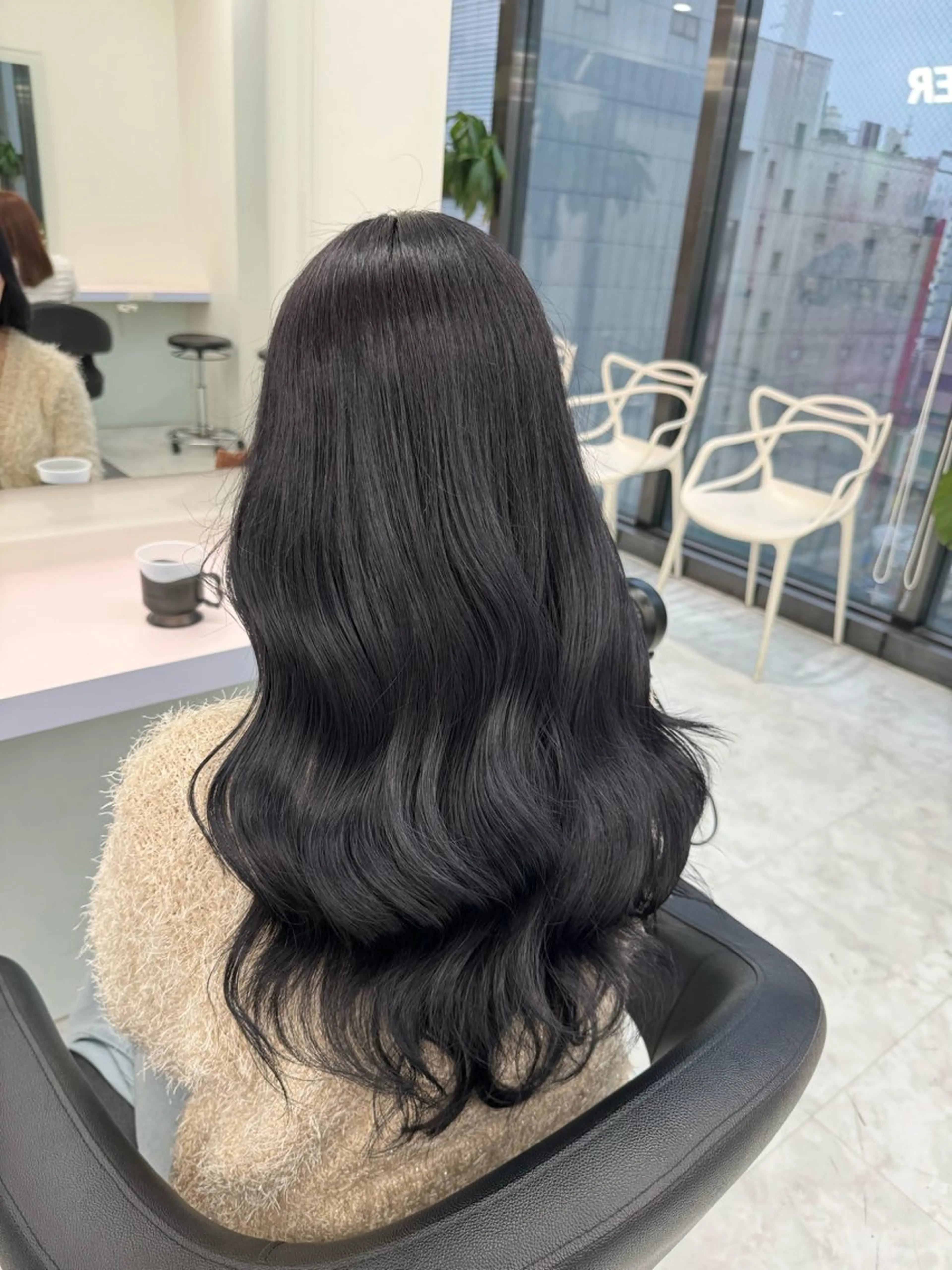 セミロング カラー ブリーチ ケアブリーチ ダブルカラー グレージュ ラベンダーカラー カット ヘアカラー ヘッドスパ ヘアセット ♡ブリーチカラー♡ Mirioのヘアスタイル