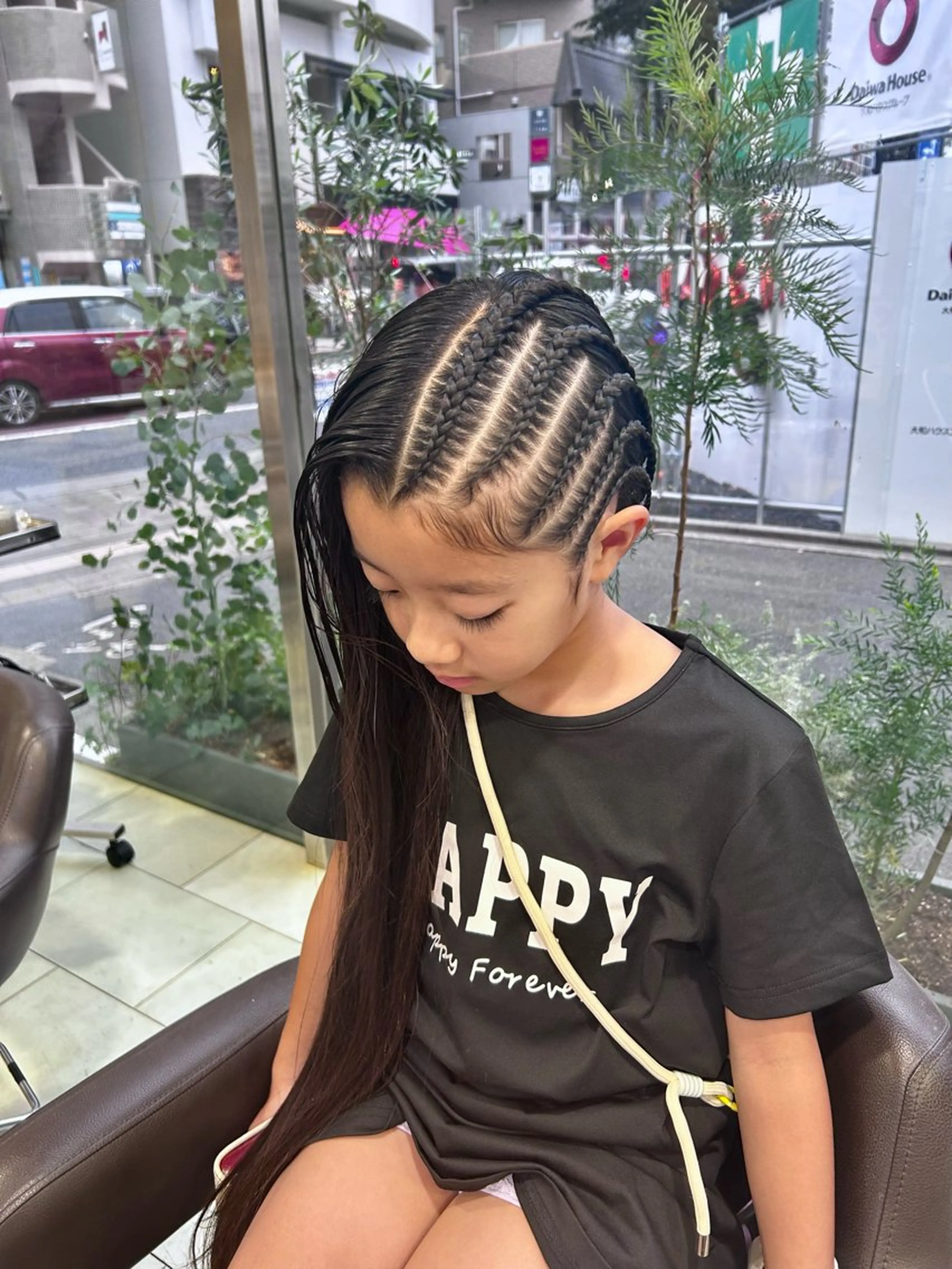 ロング ヘアアレンジ ヘアセット airi🌺特殊ヘア /コーンロウ✨のヘアスタイル