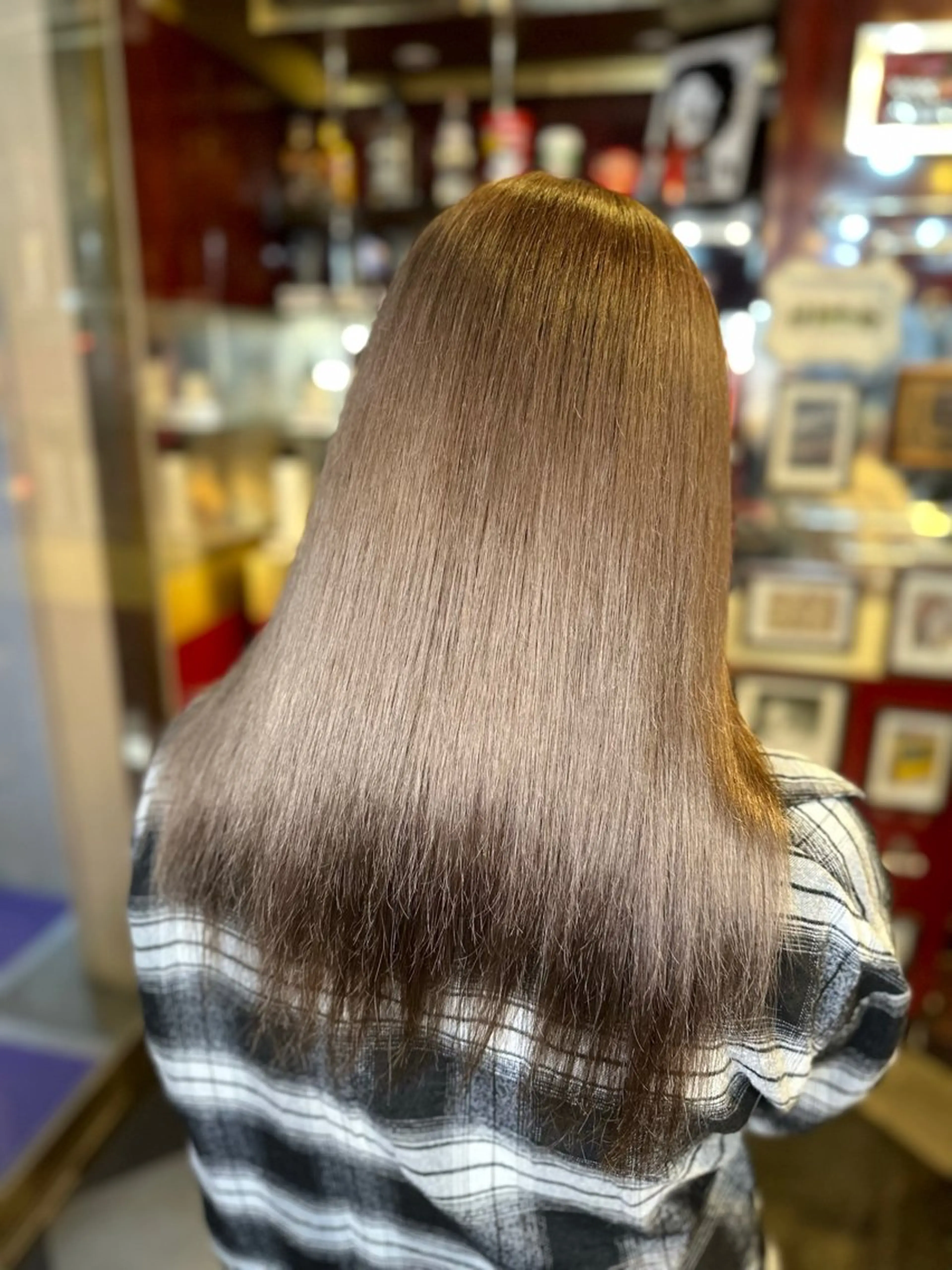 カラー グレージュ カット ヘアカラー トリートメント カット/ピンク/ ラベンダー/長谷恵花のヘアスタイル