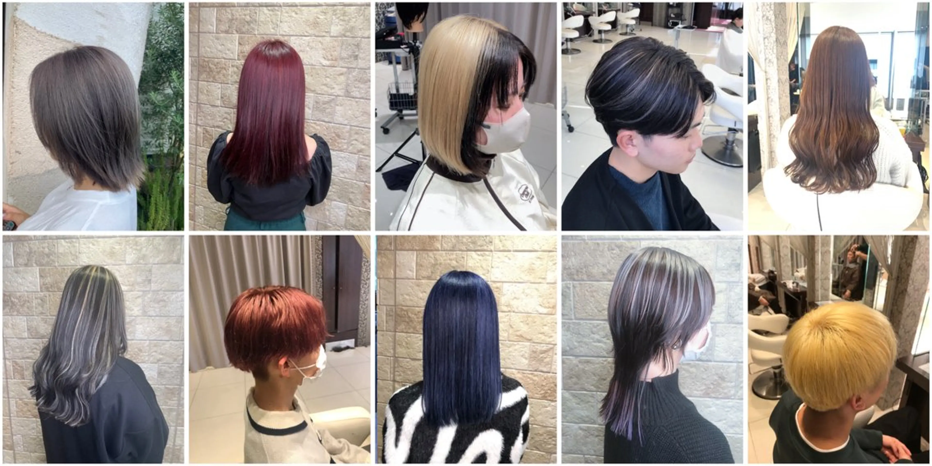 カラー ブリーチ デザインカラー SEA BELLE YASUのヘアスタイル