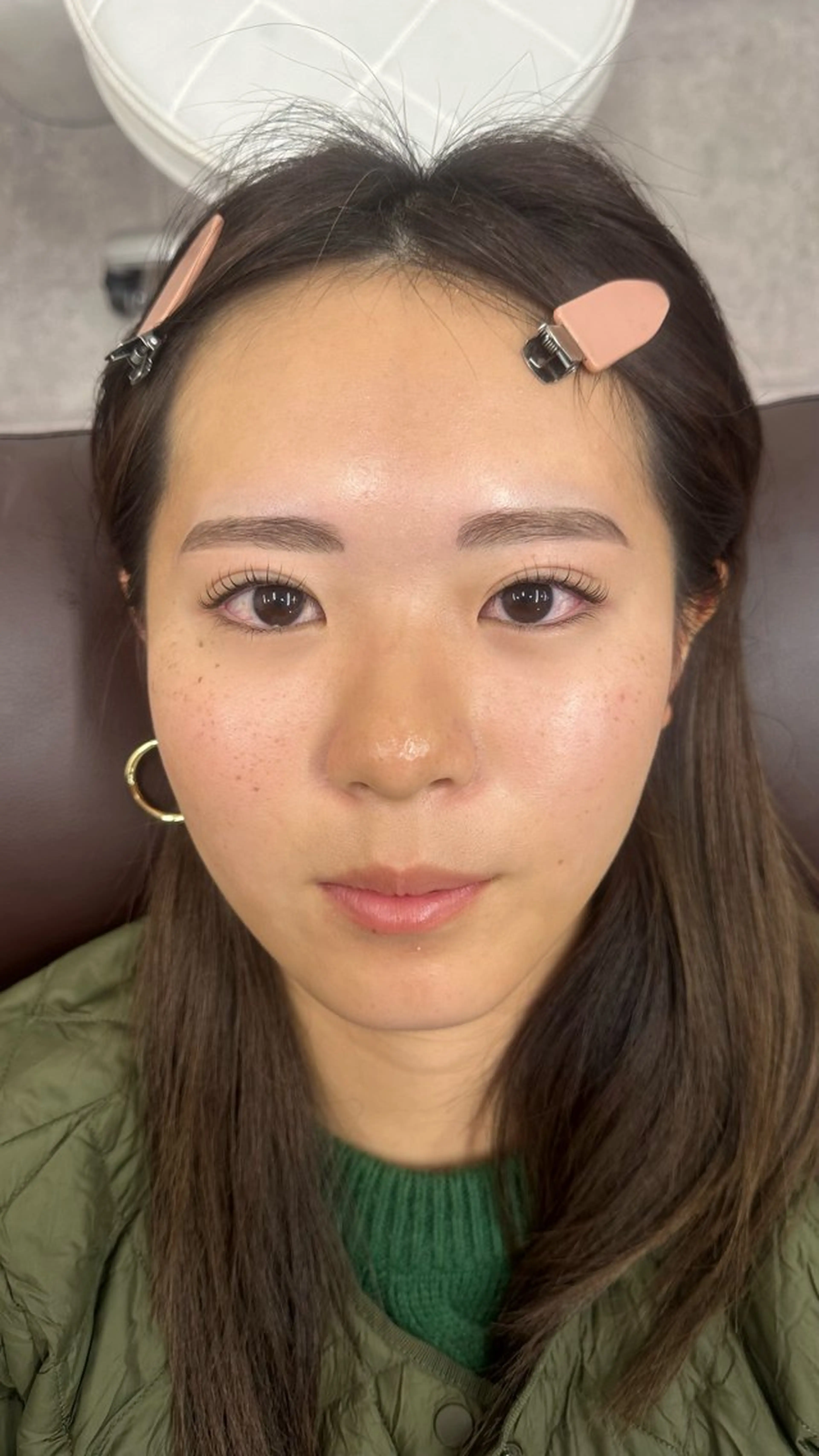 【3点セット】韓国式🇰🇷まつ毛パーマ上+眉毛パーマ+眉毛WAX🩵の写真