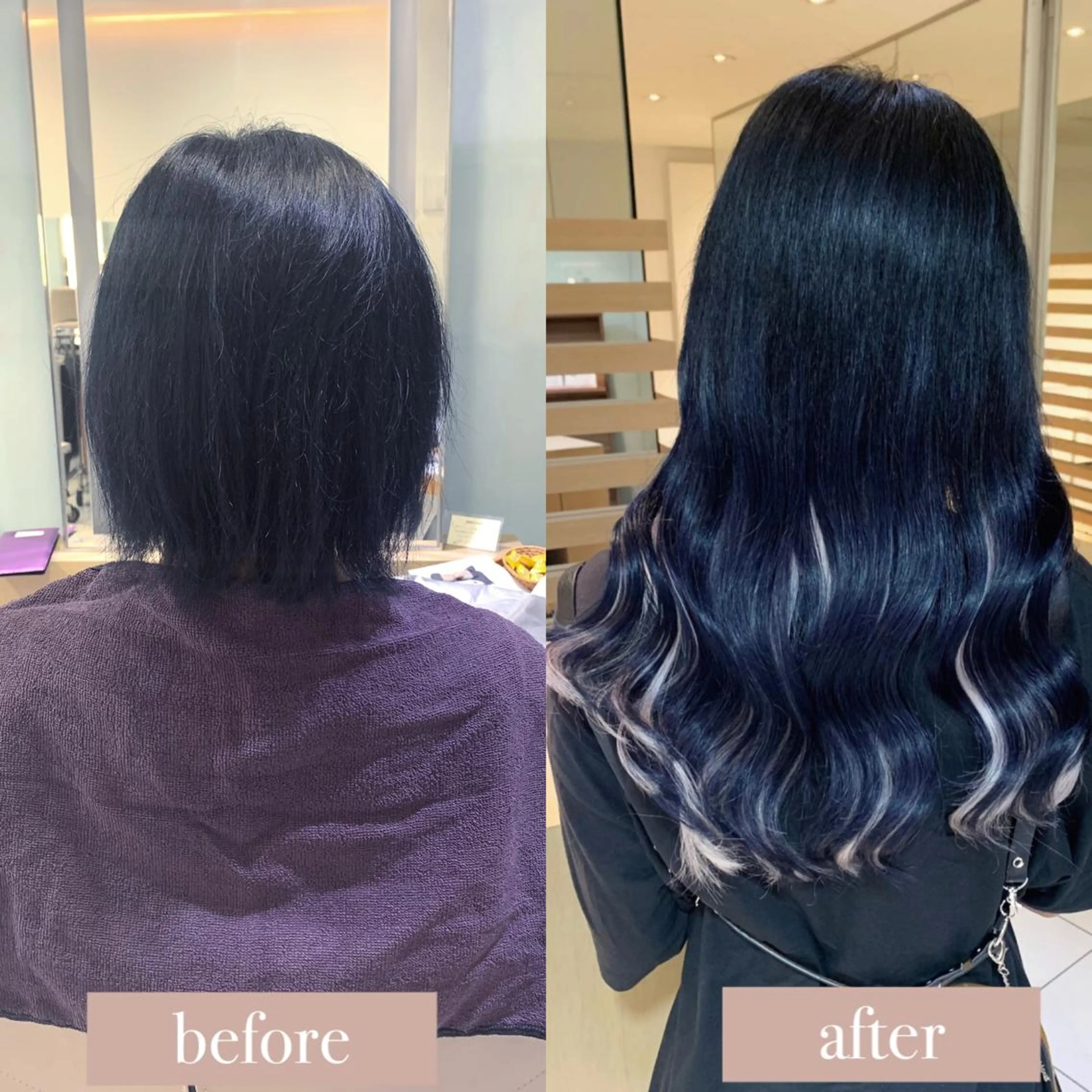 ロング カラー シールエクステ エクステ エクステ　ユノキ リョウタのヘアスタイル