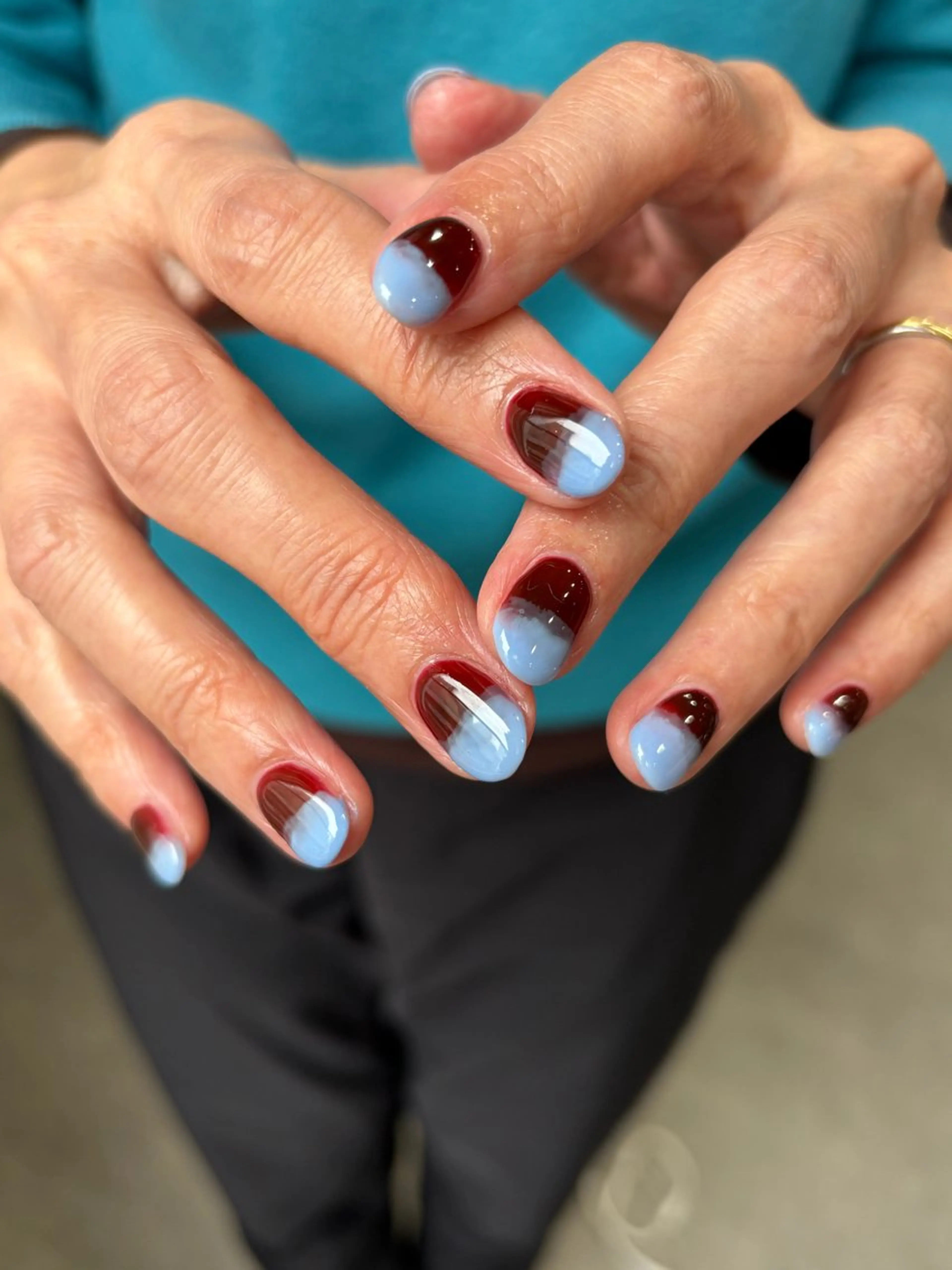 ネイル ブルー ogura maoのネイルデザイン