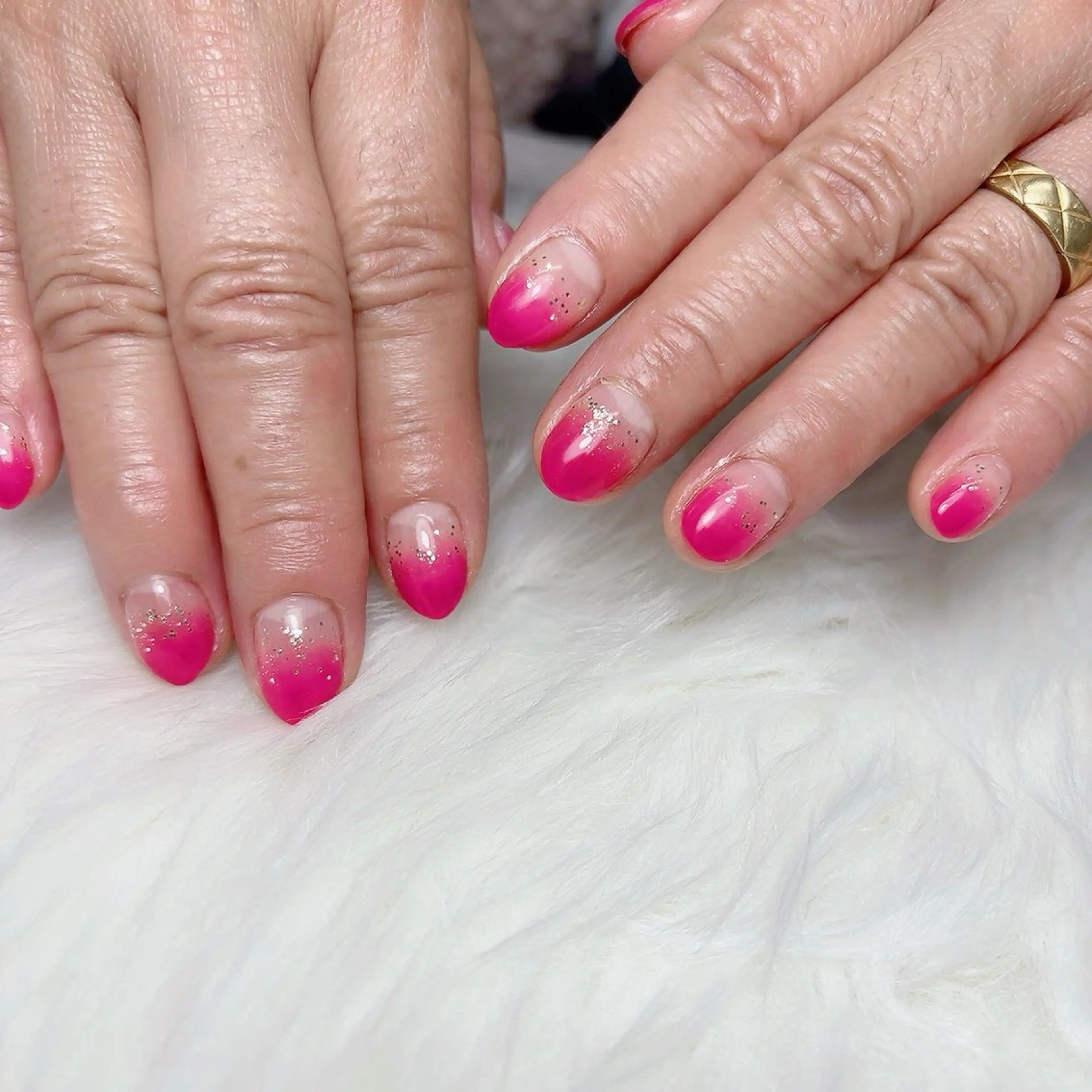 ネイル ラメ(グリッター) ハンドネイル ポッコネイル所属・ポッコネイル MISAKIのネイルデザイン