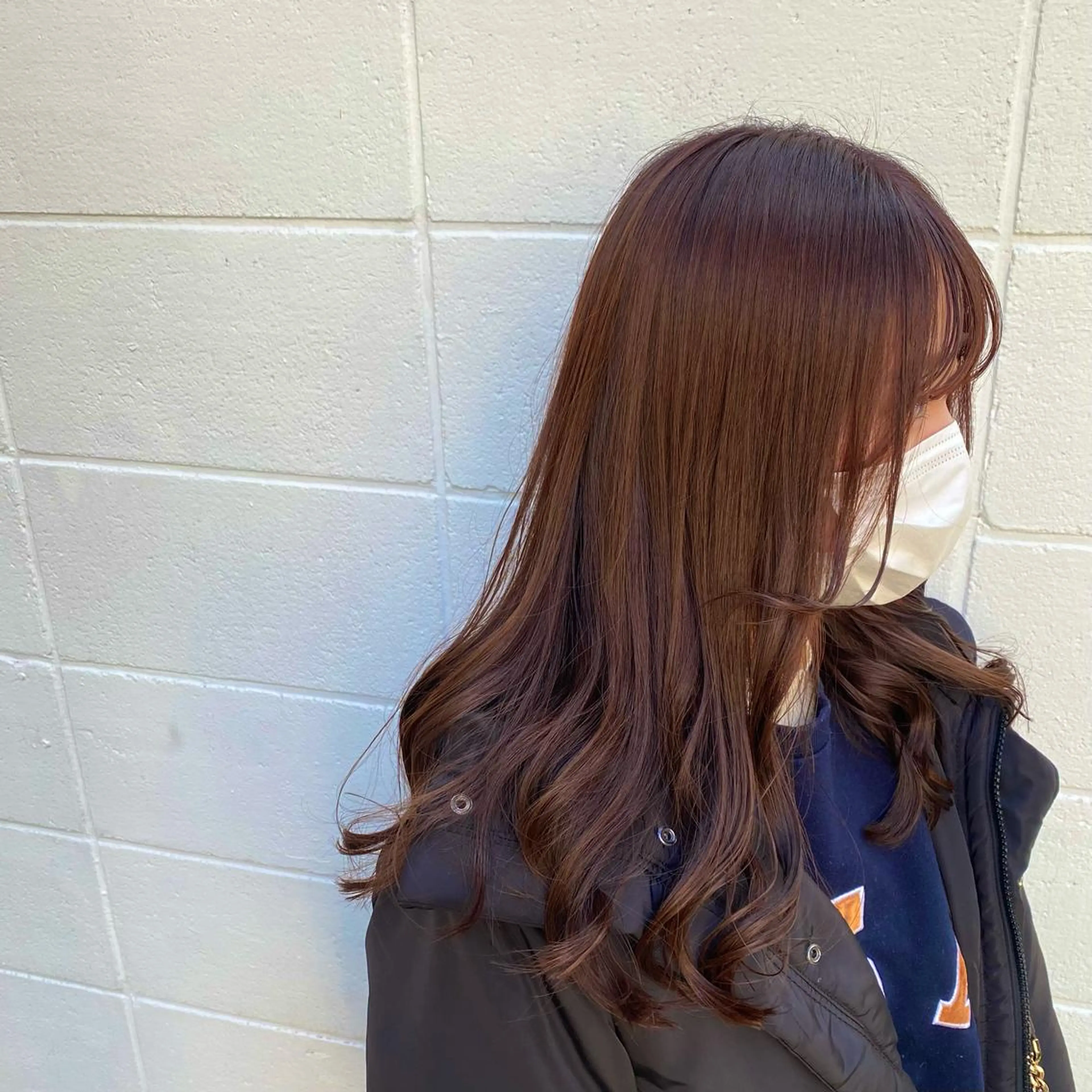 ロング カラー ブラウンカラー ピンクカラー ピンクブラウン ヘアカラー トリートメント rikako ✩ 大宮hips.*のヘアスタイル
