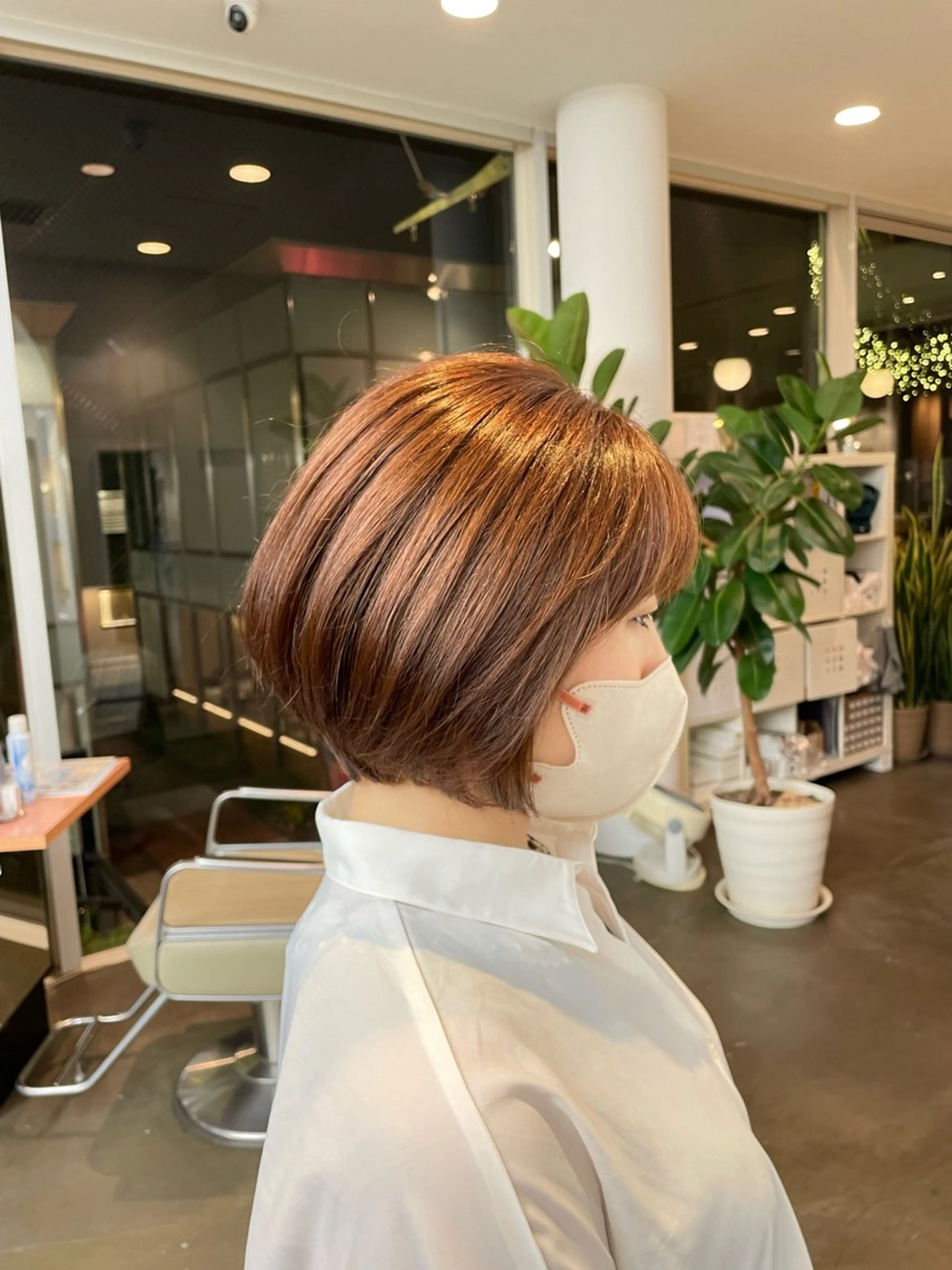 ショート カラー カット トリートメント ヘアセット 🍑まき/カット /髪質改善カラー🍑のヘアスタイル