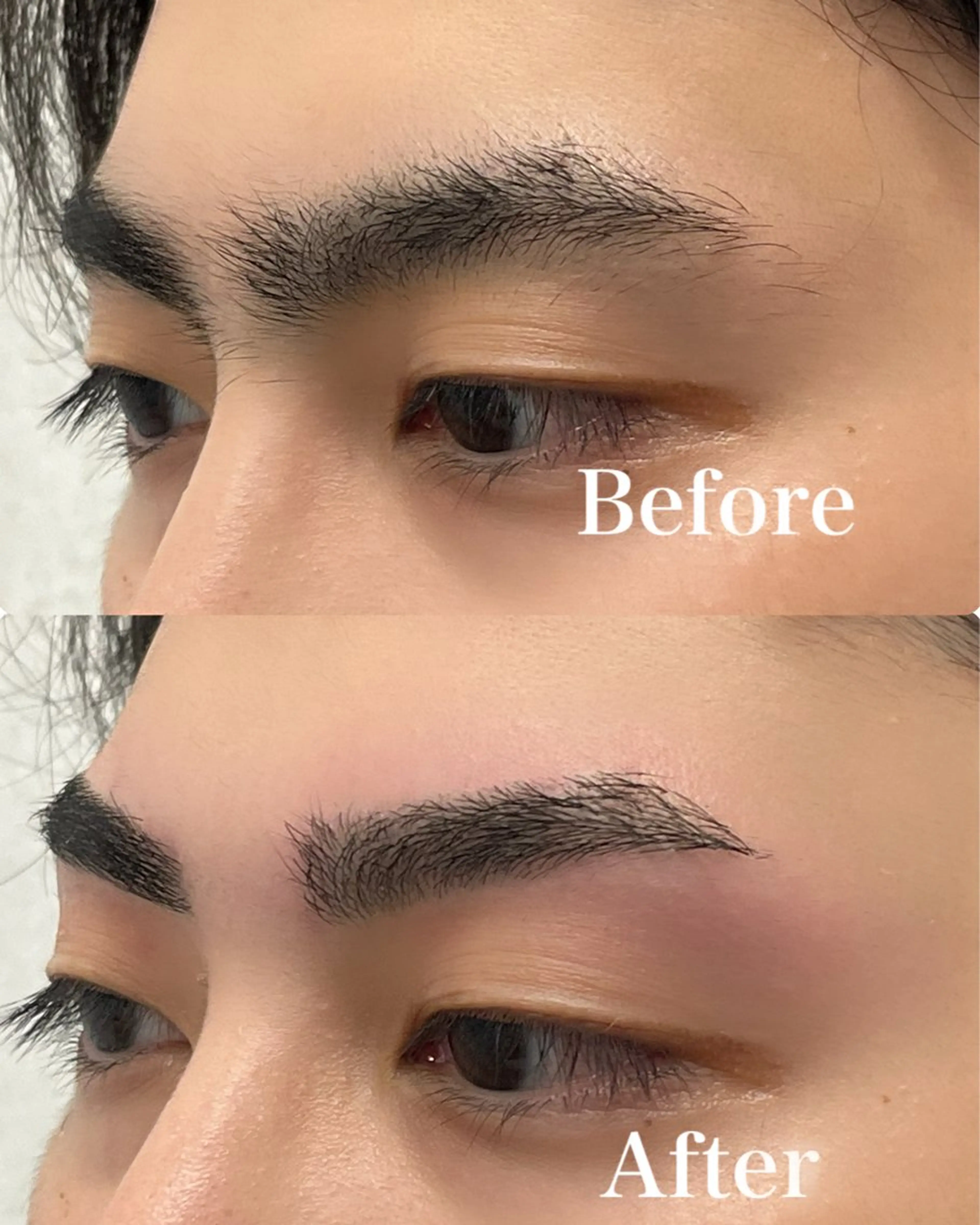 メンズアイブロウデザイン（ワックス脱毛）の写真