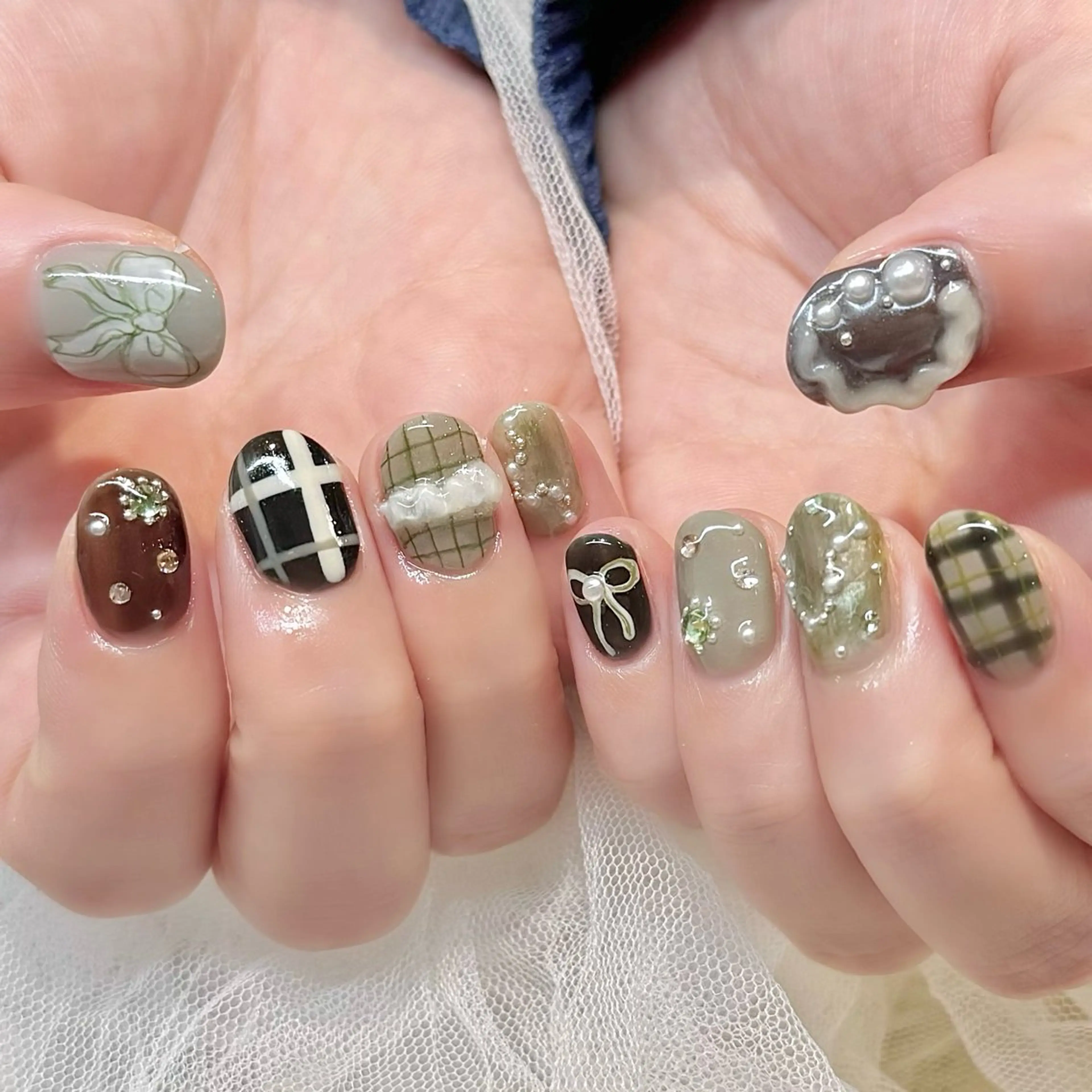 ネイル ハンドネイル 新井 ひなののネイルデザイン