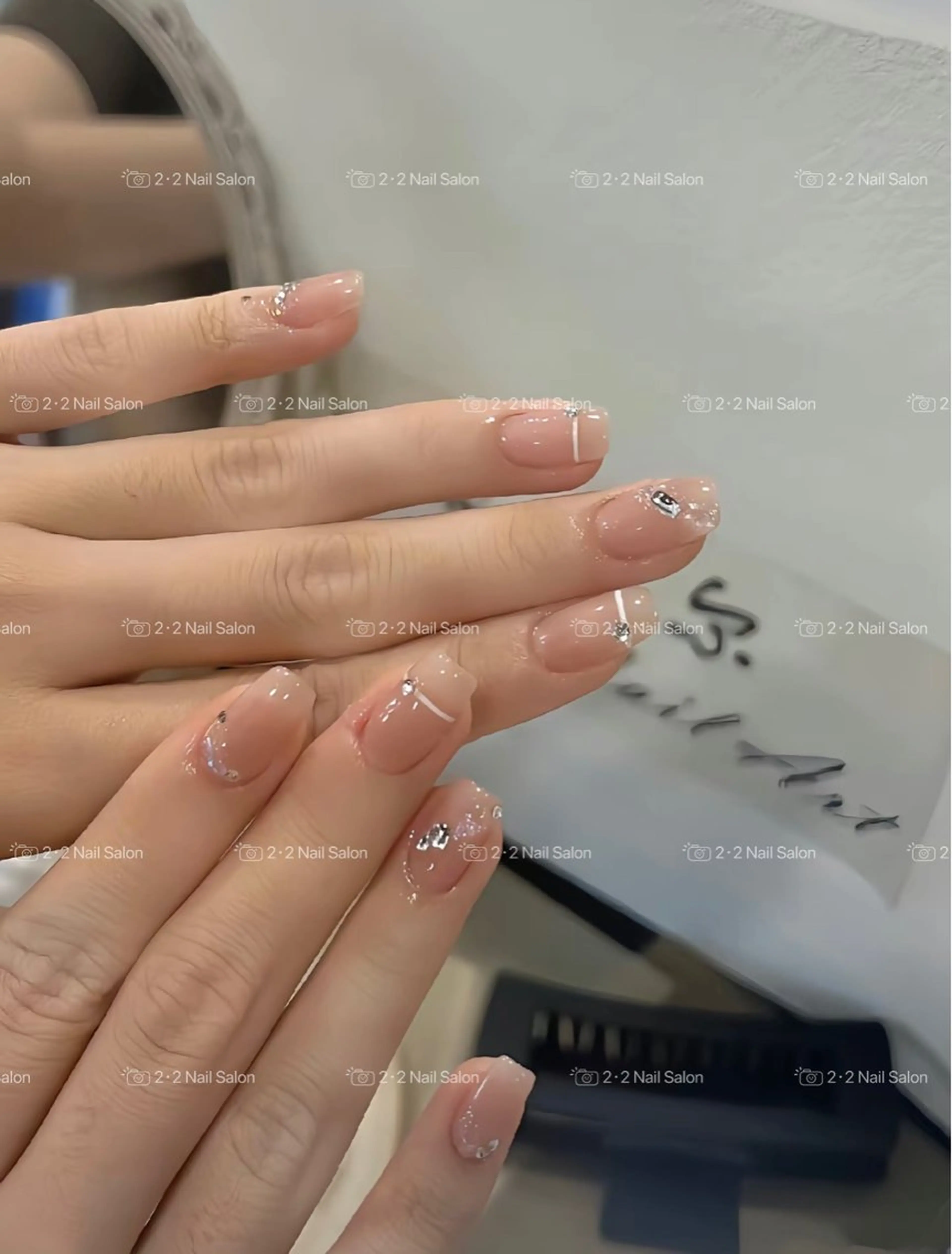 ネイル アートネイル 🦋y y Nail 🤍のネイルデザイン