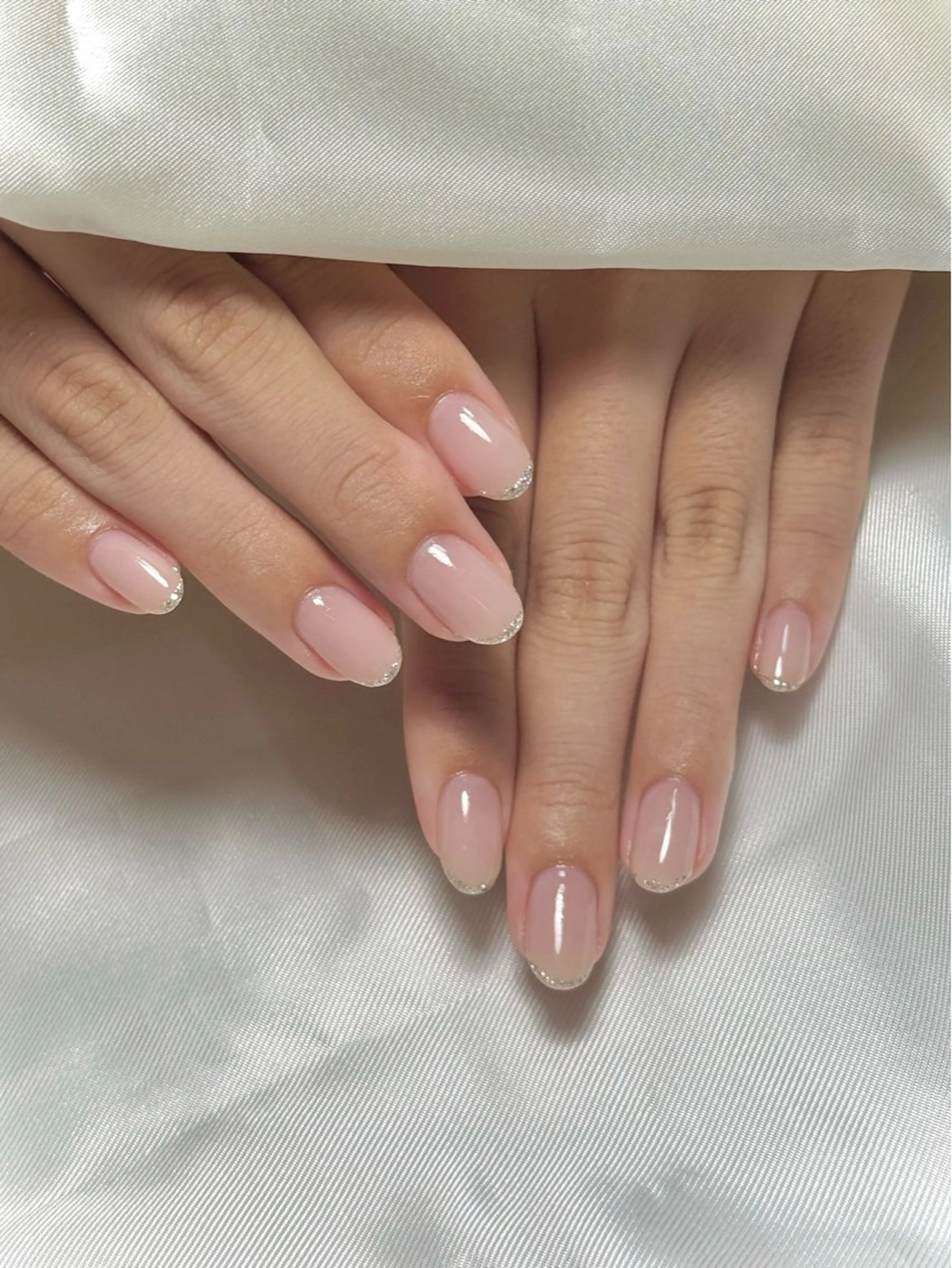 艶美ネイルコース【オフ有】初回オフ無料✨グラデ、チーク、ラメフレンチ、ラメちらしすべてベースカラーありの写真