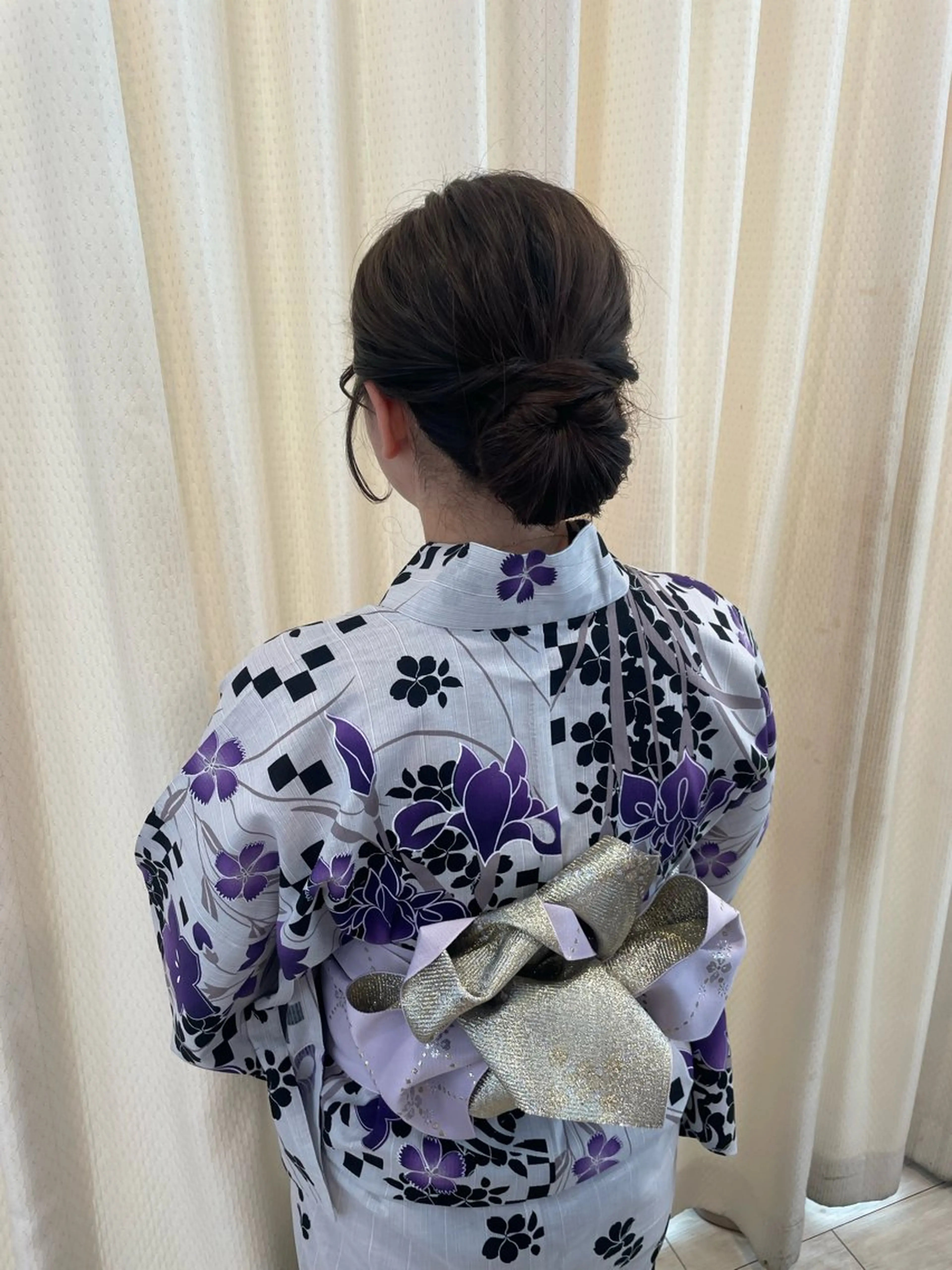 ヘアアレンジ 着付け 🍪ﾖｼｲﾊﾙﾈ🍪 ﾗﾍﾞﾝﾀﾞｰｶﾗｰのヘアスタイル