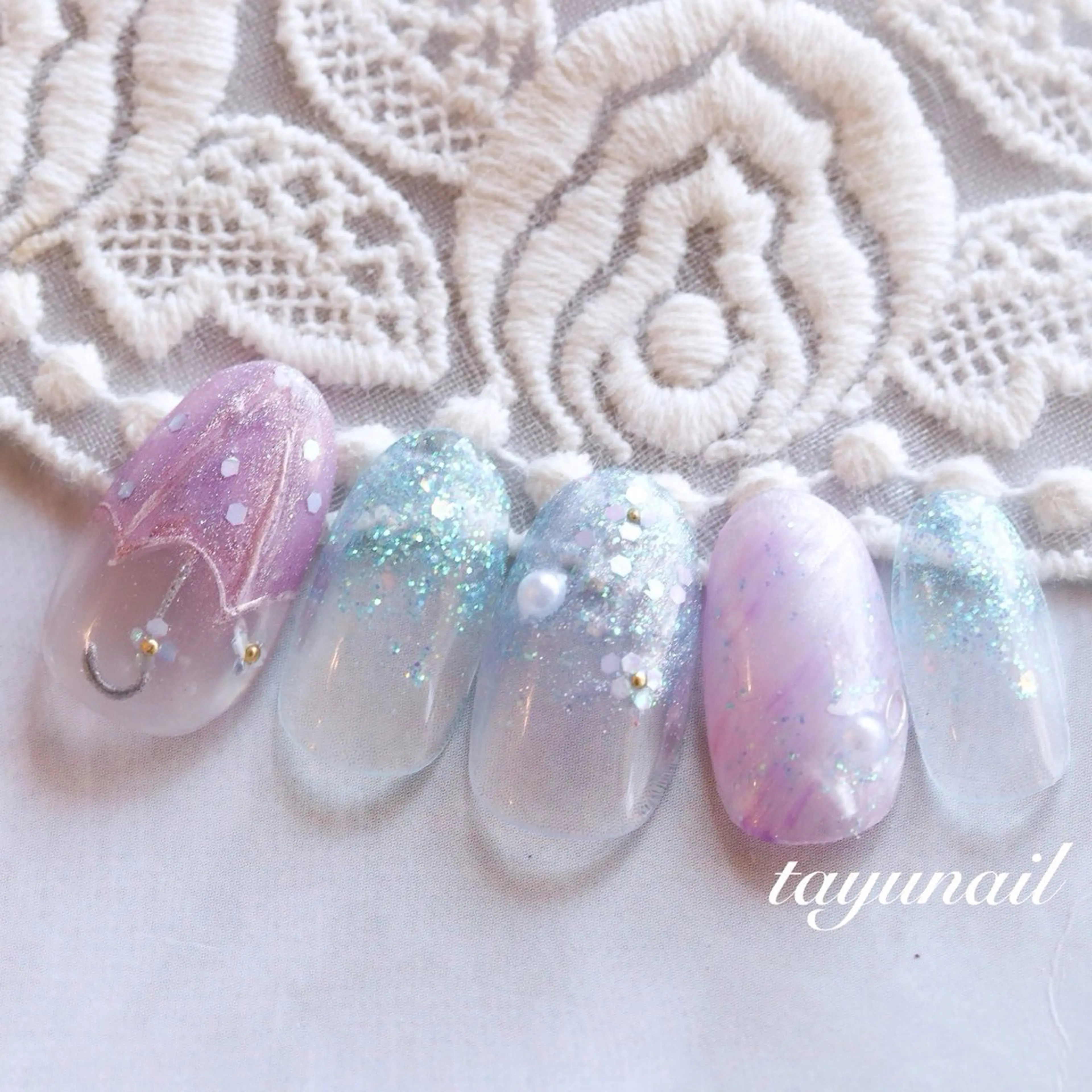 ネイル アートネイル ジェルネイル パラジェル ハンドネイル ネイルサロン・ネイルスクール　たゆnail所属・ネイルサロン 【たゆnail】のネイルデザイン