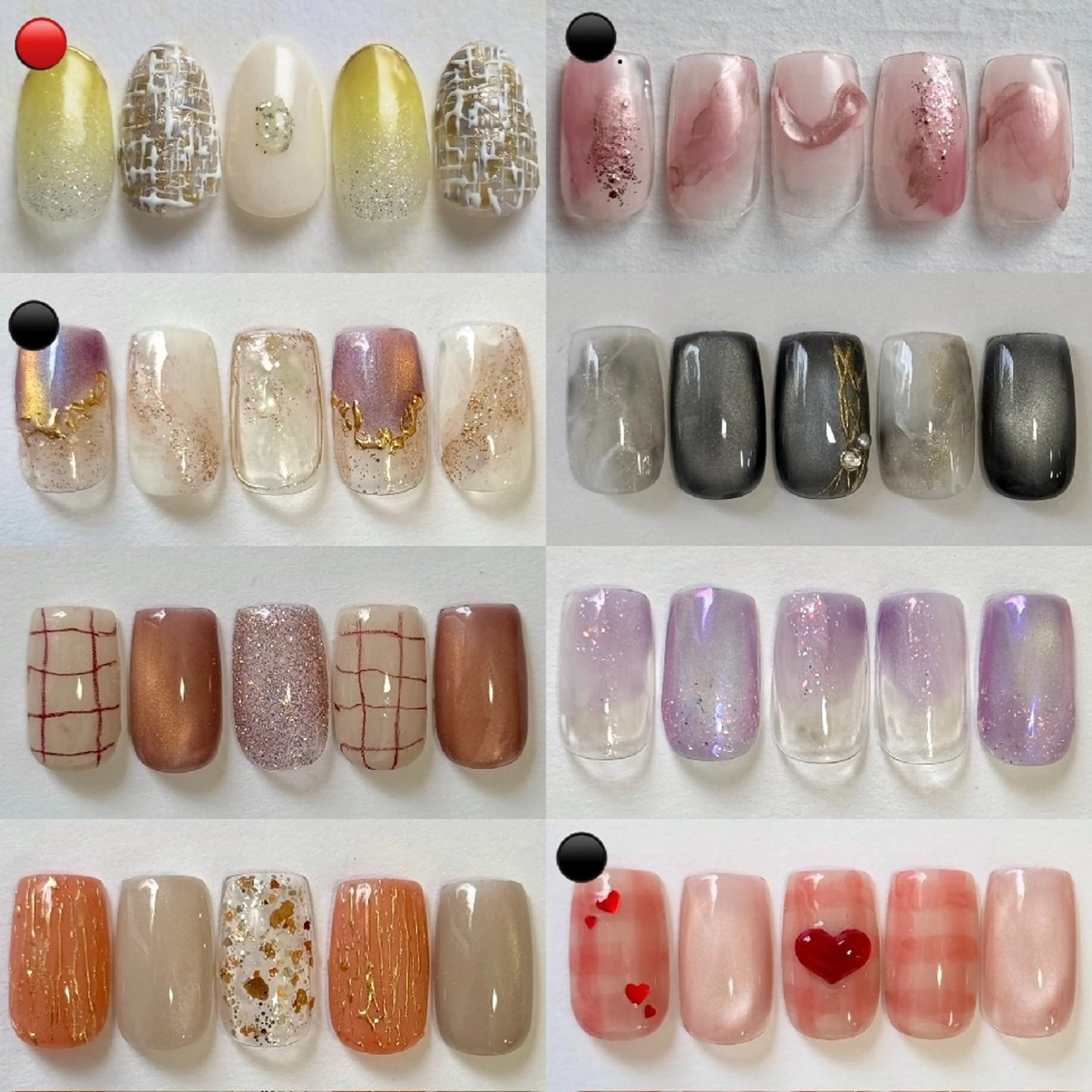 ネイル アートネイル ブルー ボルドー ジェルネイル グリーン ハンドネイル muum　新宿2分 新宿三丁目1分のネイルデザイン