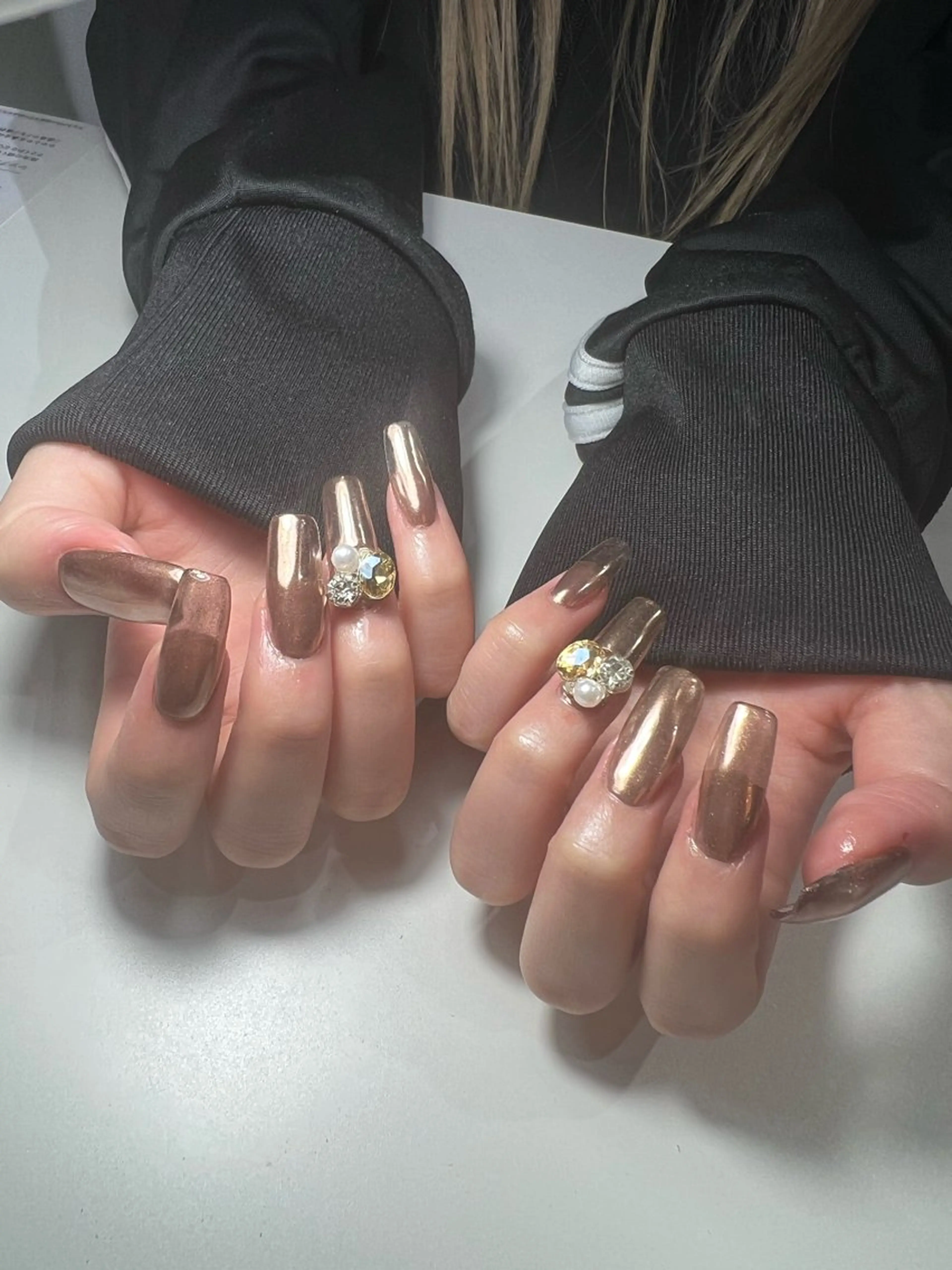 ネイル オーロラネイル スカルプネイル hills nail /Asukaのネイルデザイン