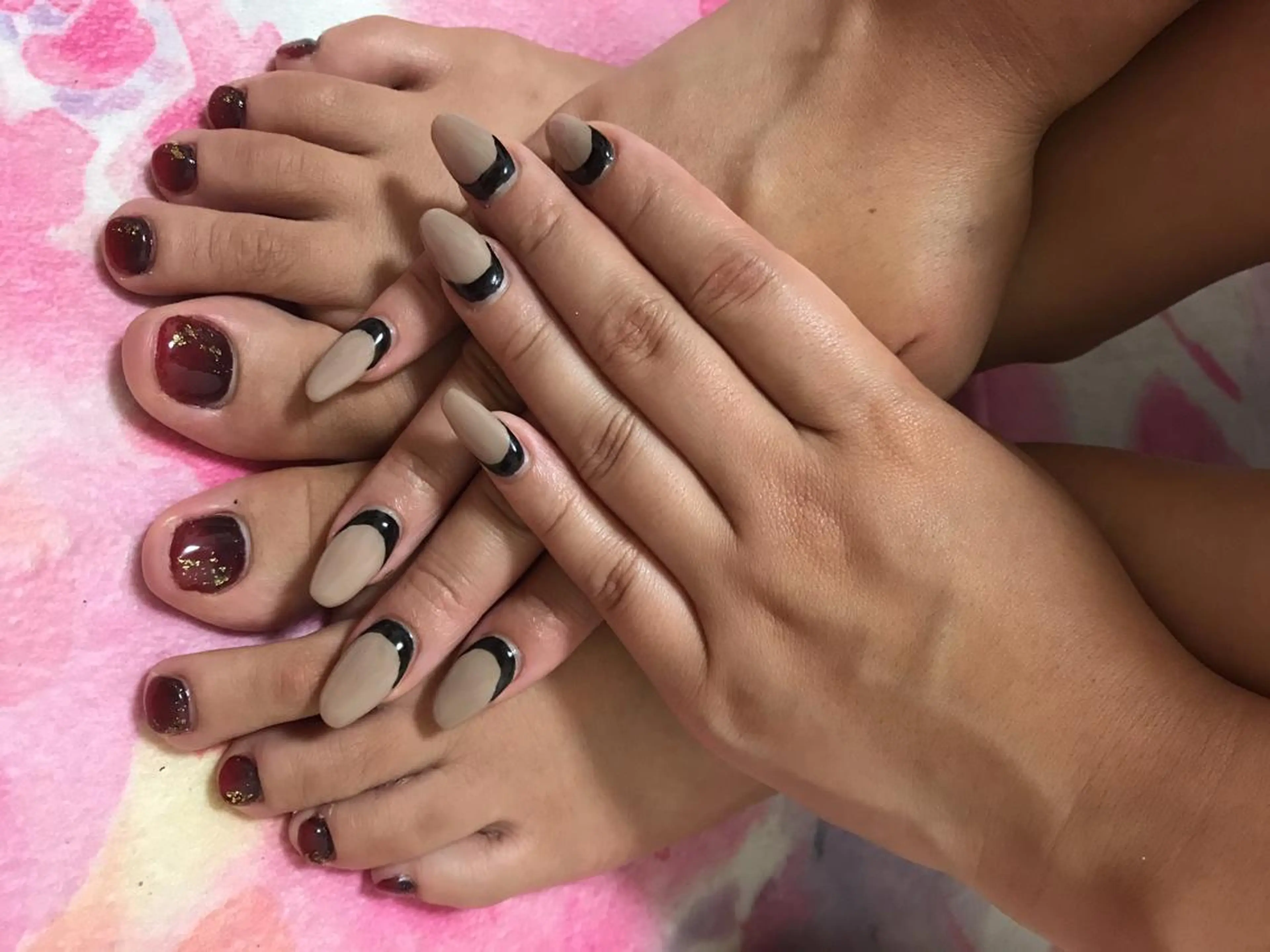 ネイル フットネイル 藤 あやのネイルデザイン