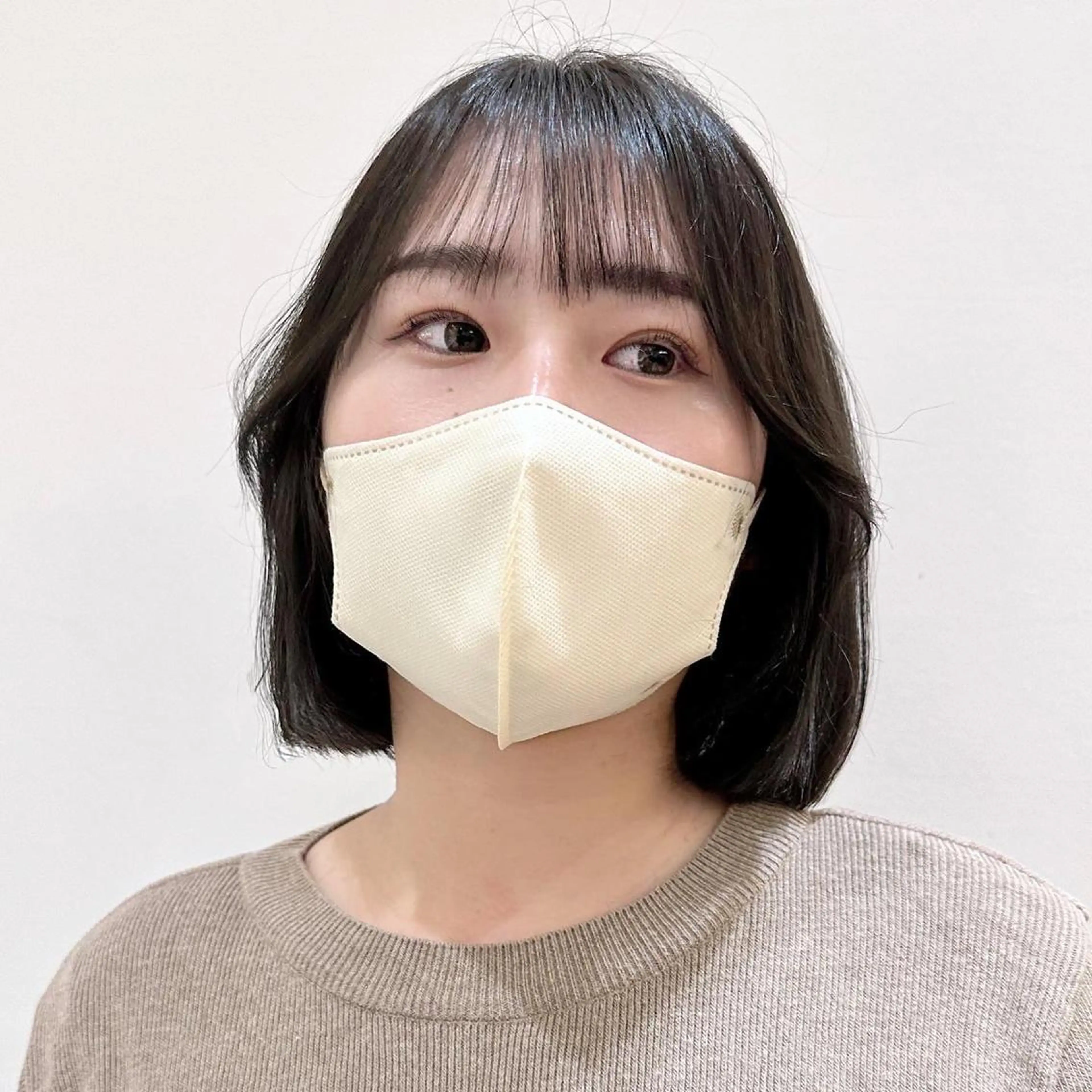 ミディアム カラー ヘアアレンジ 切りっぱなしボブ ボブレイヤー ブリーチ グレージュ ブリーチなしカラー カット 🌿ブリーチ/髪質 改善/🌿‬JINのヘアスタイル