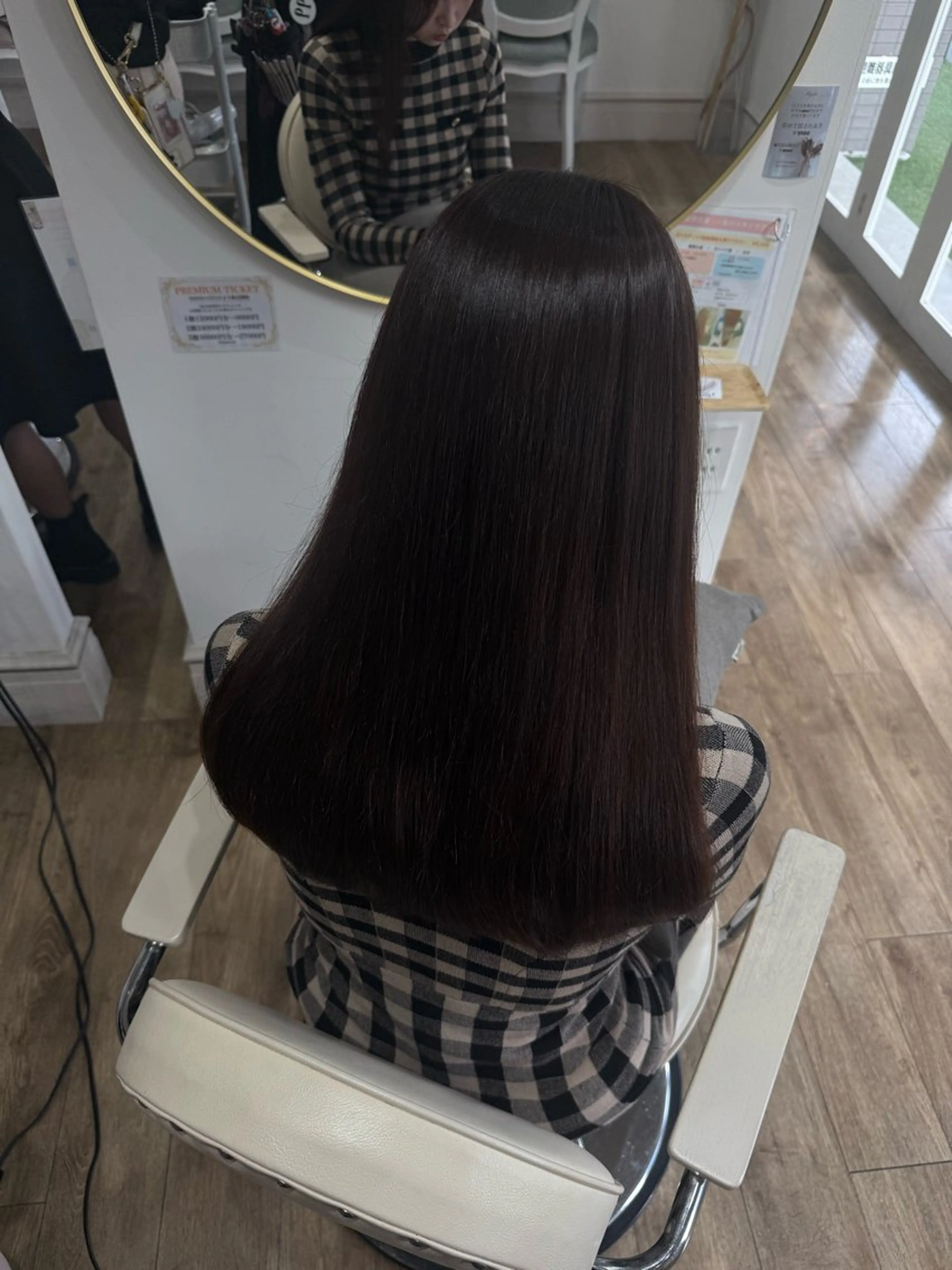 ロング ヘアカラー トリートメント Ria🌙*゚ 艶カラーのヘアスタイル