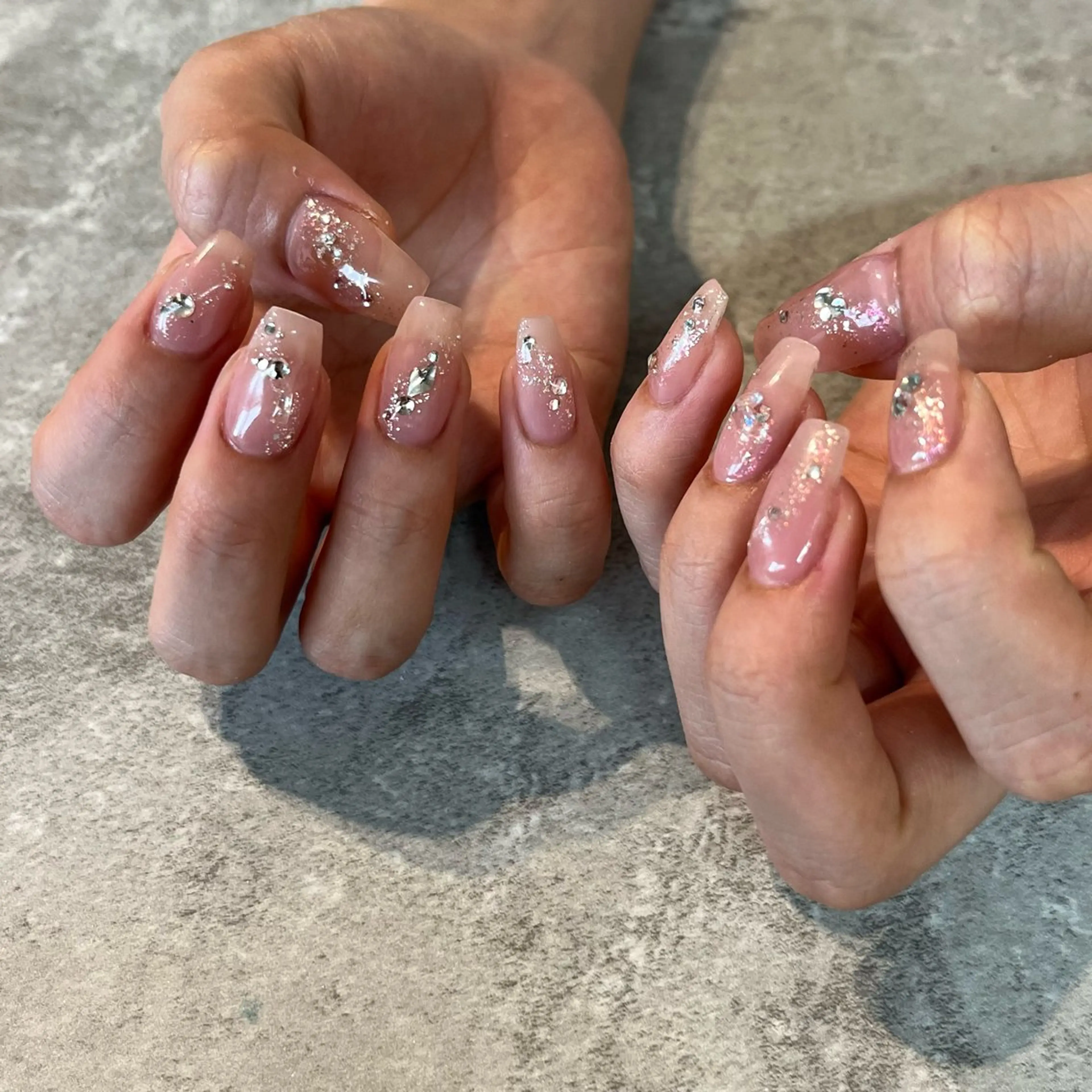 ネイル キラキラネイル ハンドネイル Lélia nail Himariのネイルデザイン