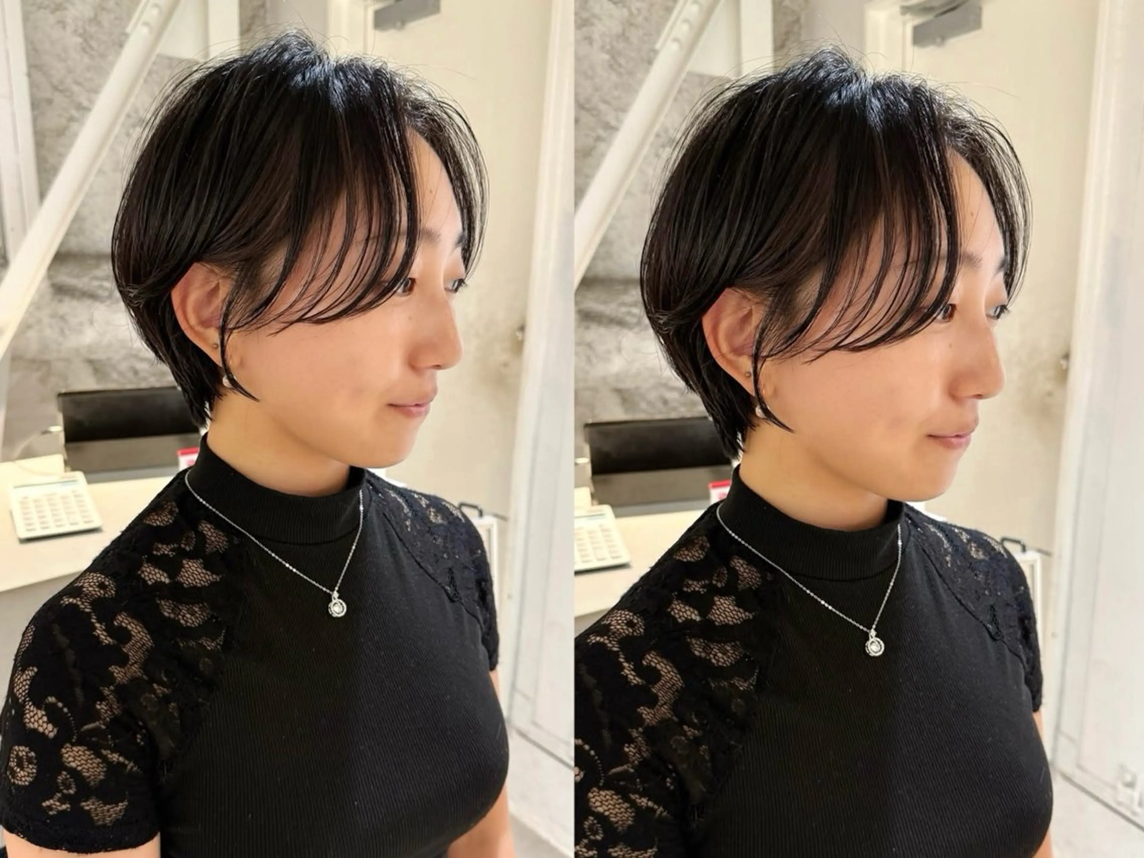 ショート カット ヘアカラー 骨格診断で絶対可愛い ✨丸みショート✨凌弥のヘアスタイル