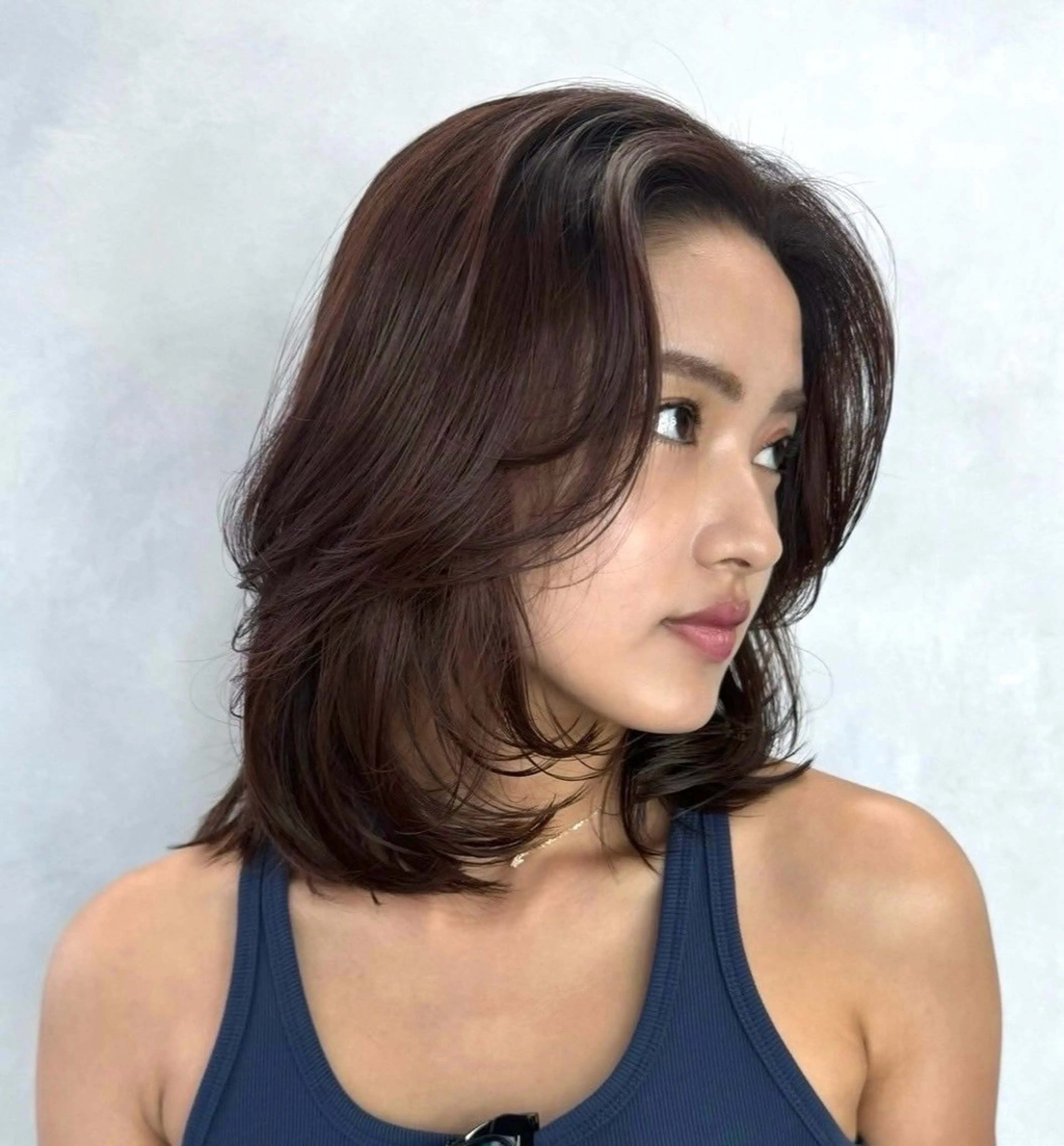 ミディアム カラー ブラウンカラー ORGN.所属・二千華 /カラーモデル募集中のヘアスタイル