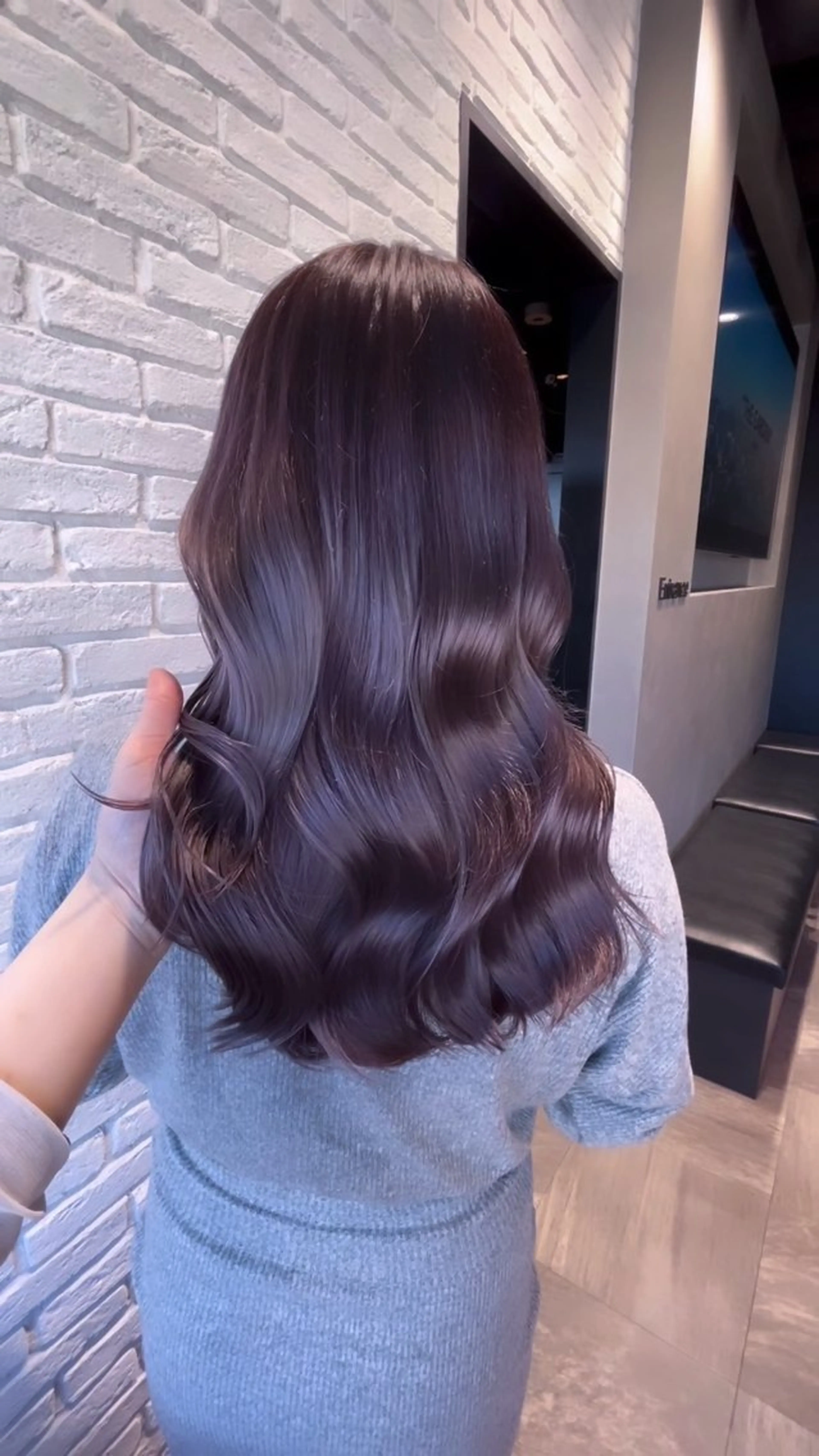 セミロング カラー ボブ/レイヤー/透明 感カラー/nayuのヘアスタイル