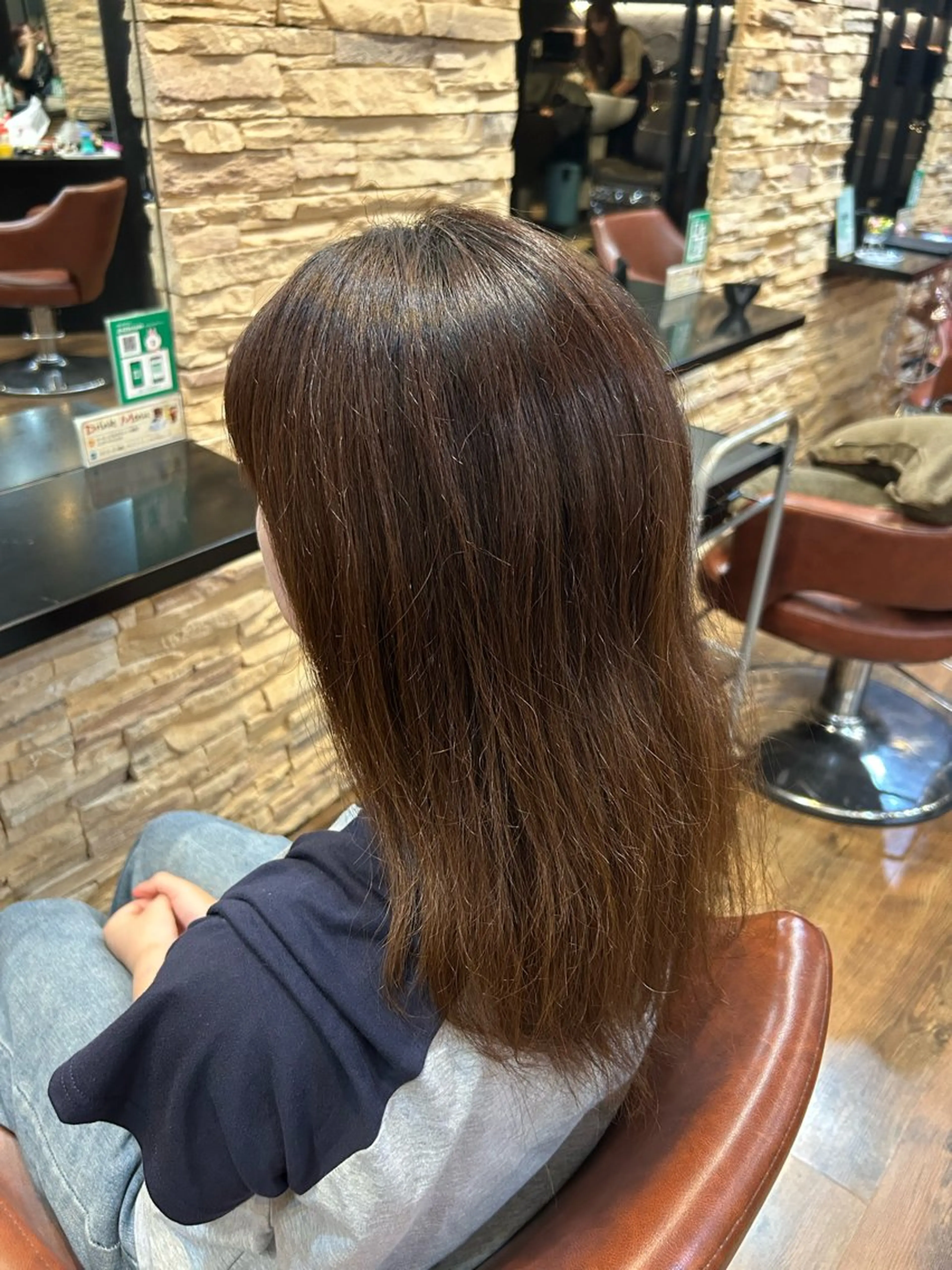 ロング 縮毛矯正 トリートメント 【カットモデル募集 】サキ🫧のヘアスタイル