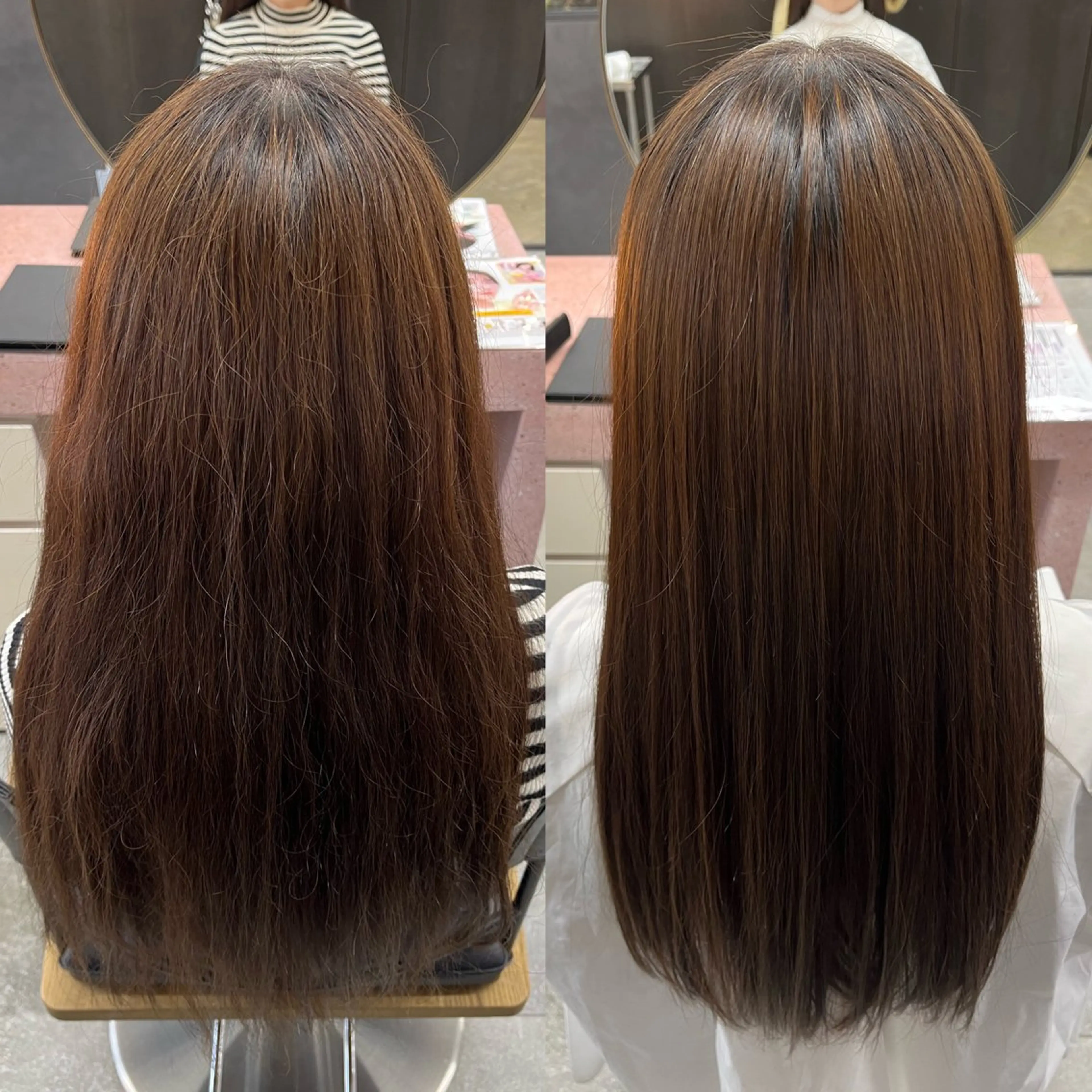 ロング パーマ/オリーブ/ 酸性ストレート/ゆなのヘアスタイル