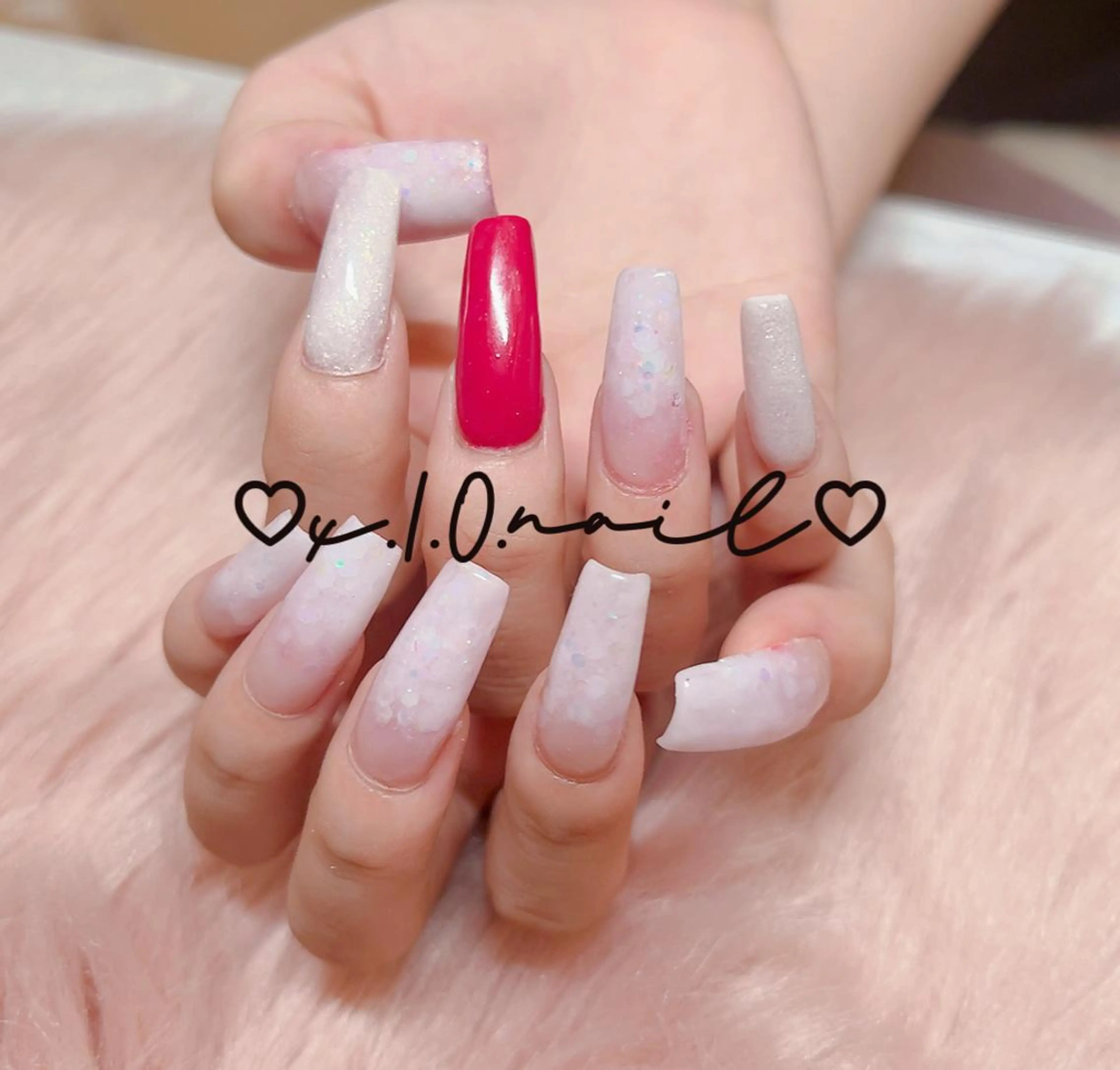ネイル アニマル柄 アートネイル ニュアンスネイル ネイルチップ ハンドネイル x.1.0.nail ♡Cのネイルデザイン