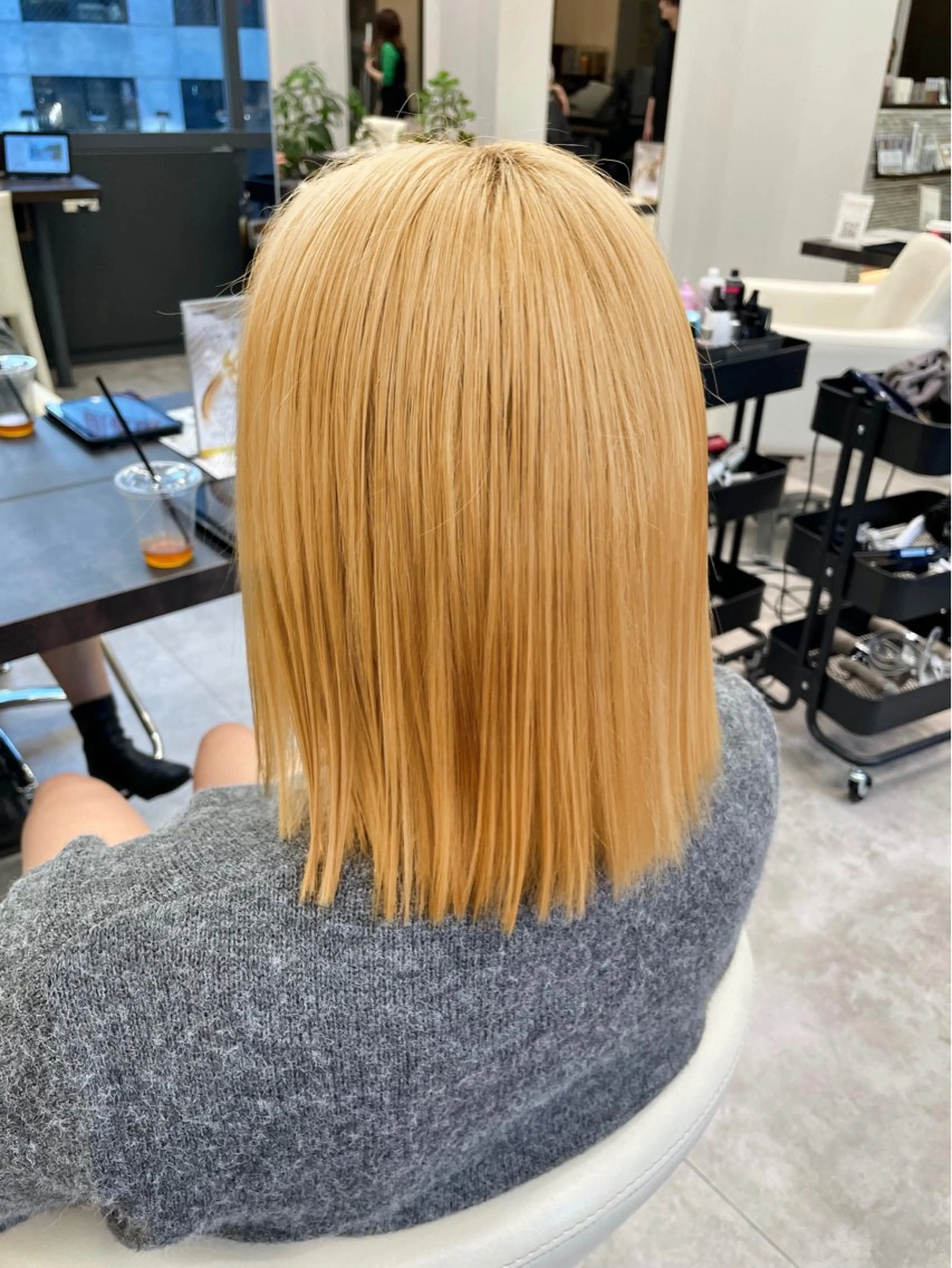 ショート カラー ヘアカラー トリートメント 艶カラー/レイヤー カット✂️近澤瑠以のヘアスタイル