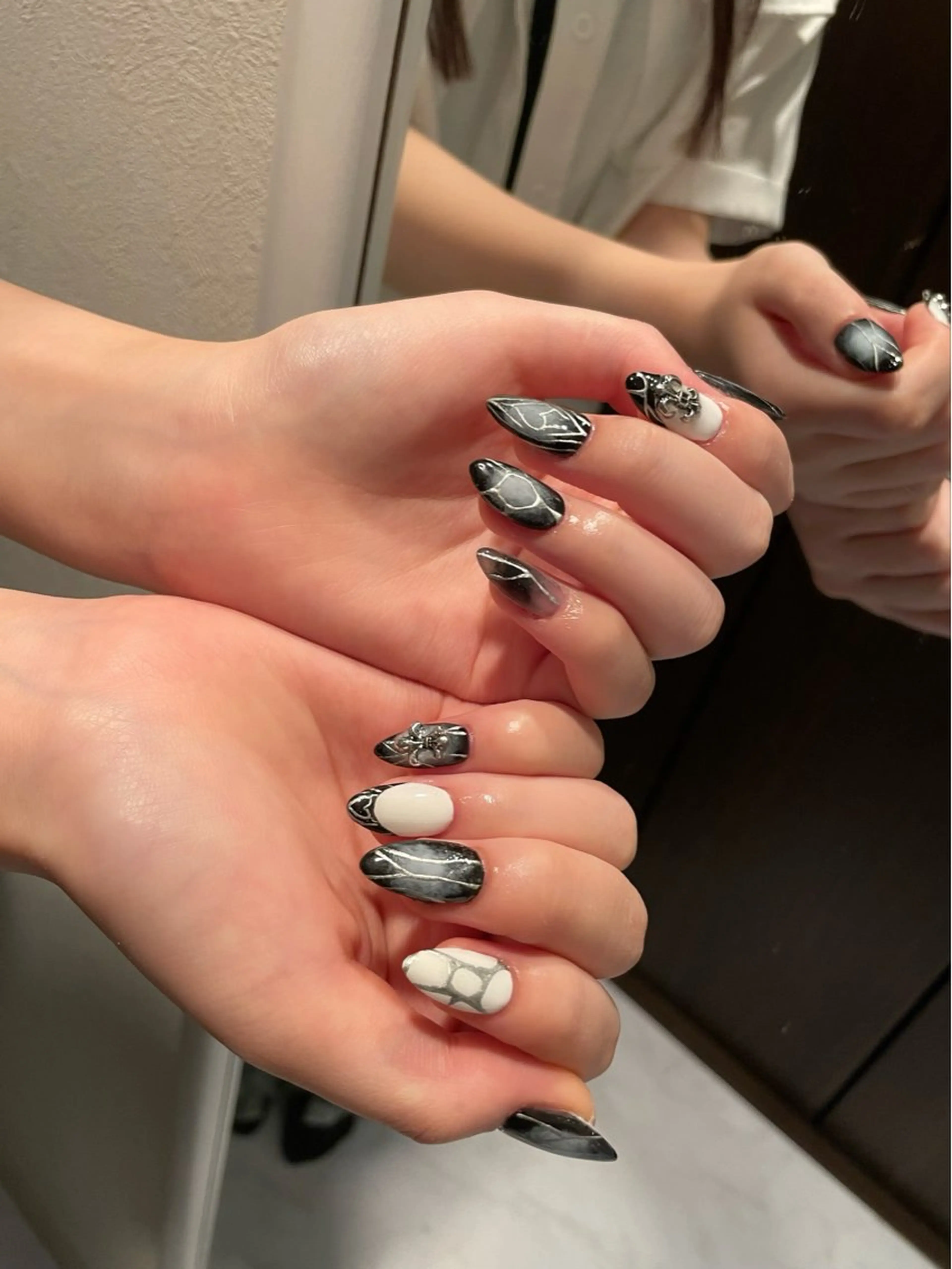 ネイル ロングネイル スカルプネイル ハンドネイル Nail salon 🎀Angeのネイルデザイン