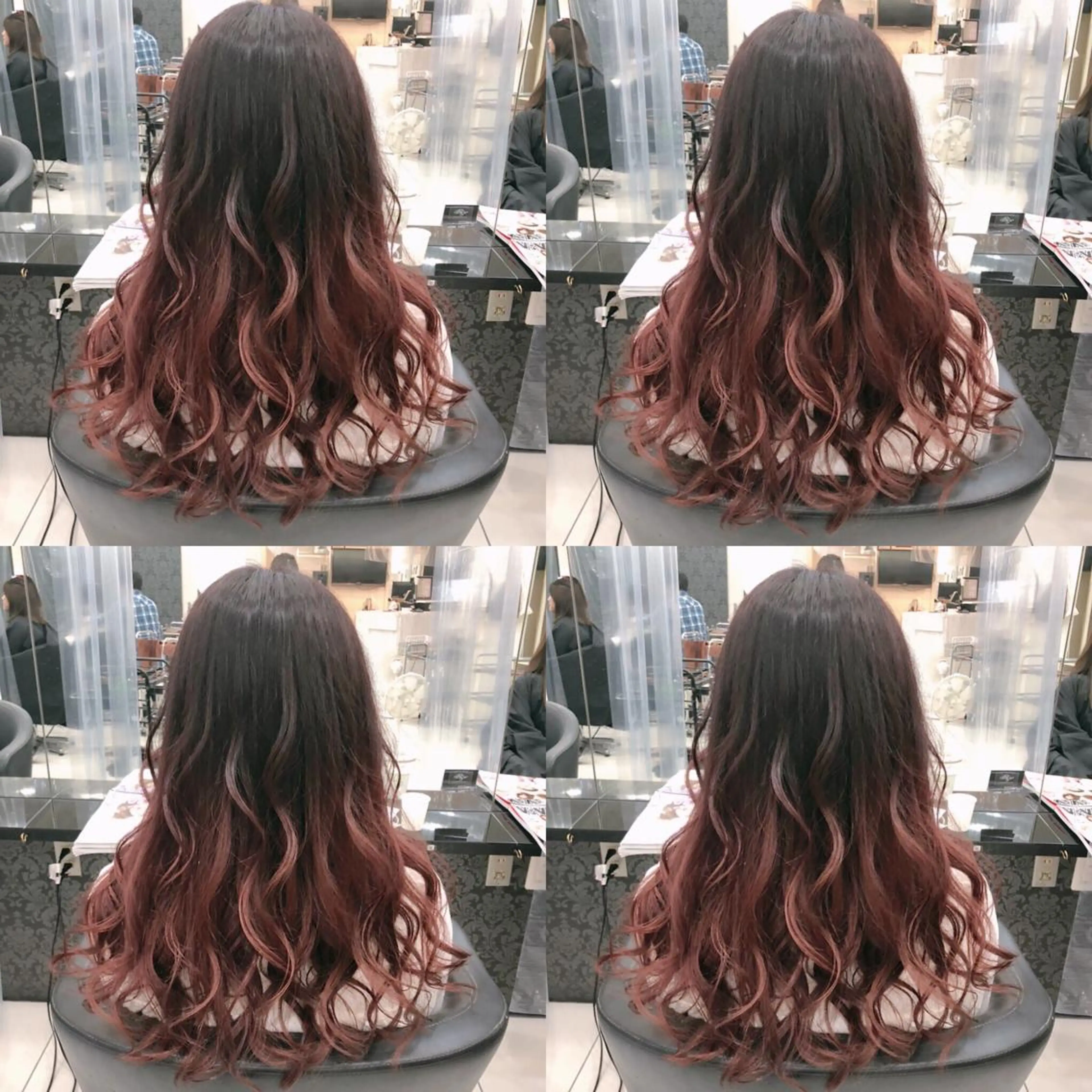 ロング カラー グラデーションカラー ピンクカラー 🌷MAYU 🌷のヘアスタイル