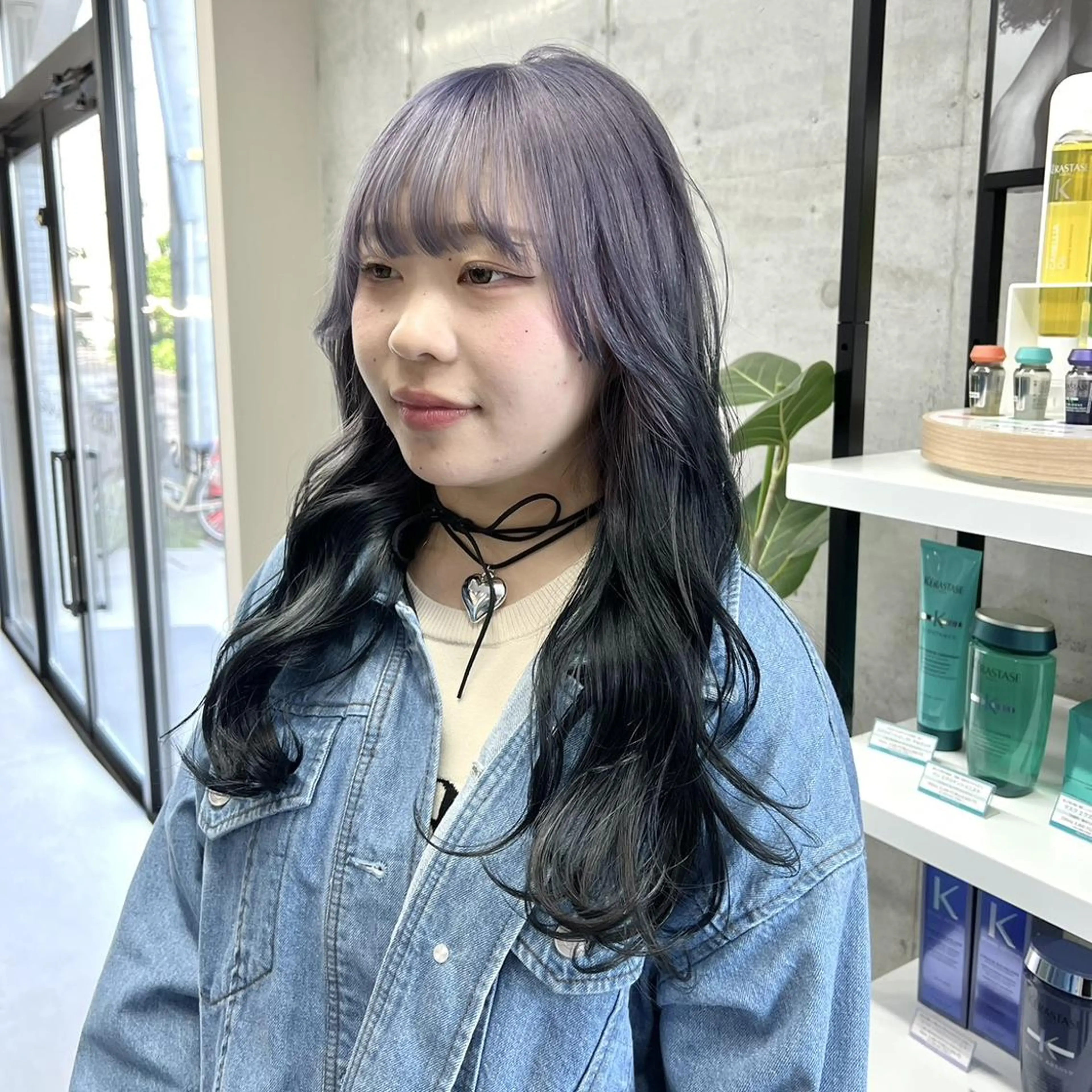 セミロング 青木 芽生のヘアスタイル