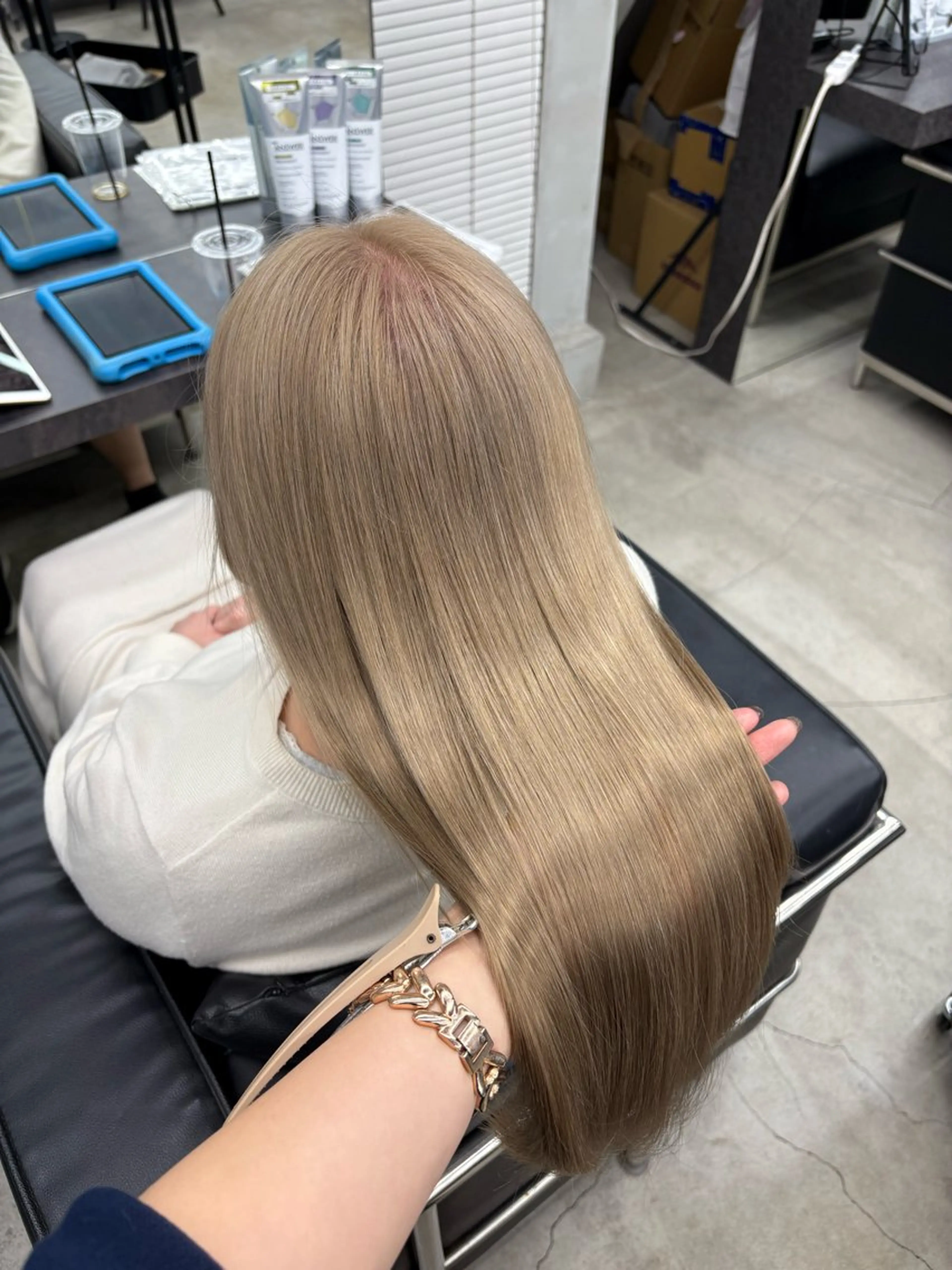 【minimo価格】🌈韓国風艶感ダブルカラー＋ダメージ補修トリートメント🌈の写真