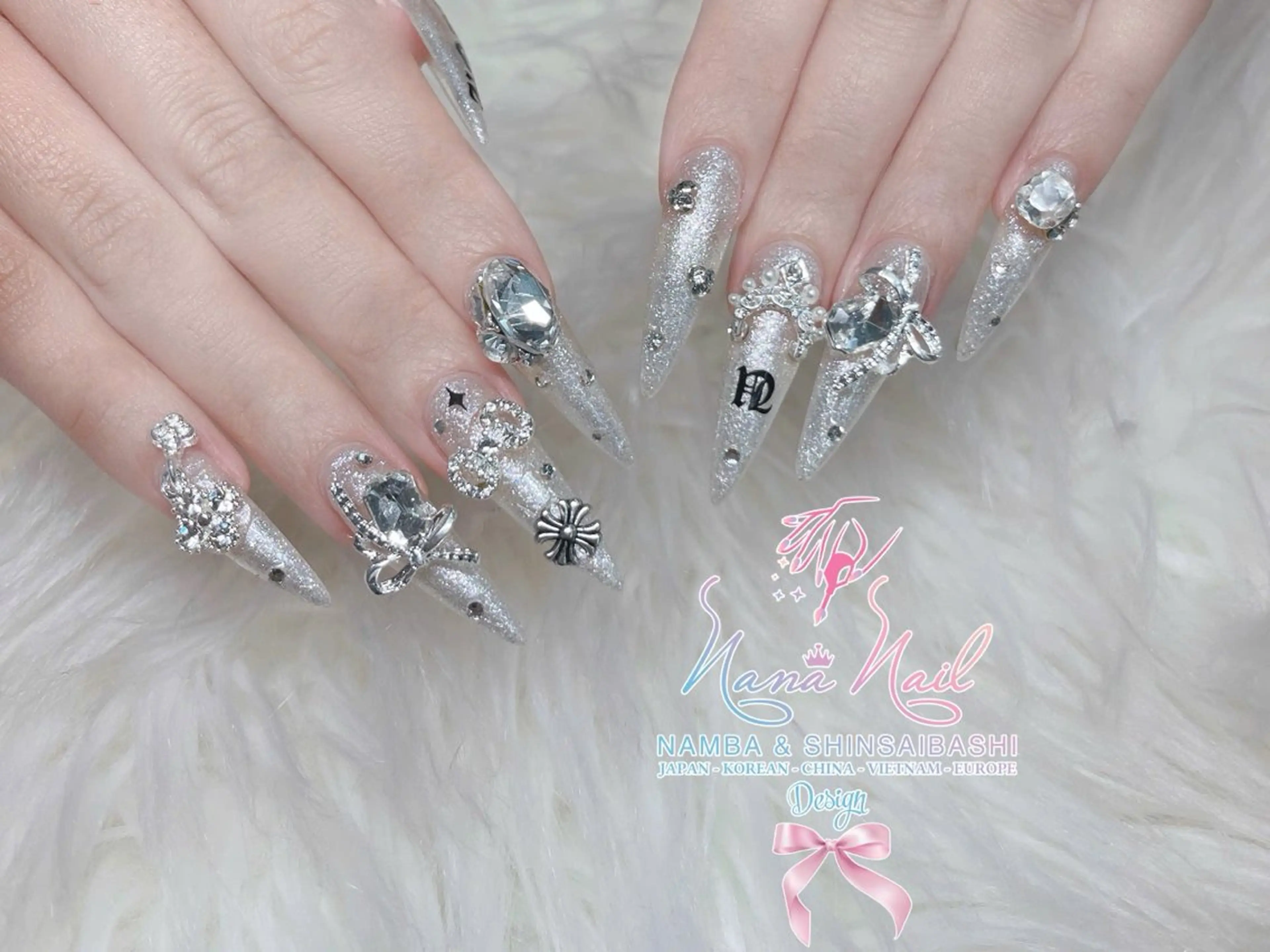 ネイル 韓国ネイル 持ち込み 春ネイル 冬ネイル クリスマス リナネイル 長堀橋店/東心斎橋店のネイルデザイン