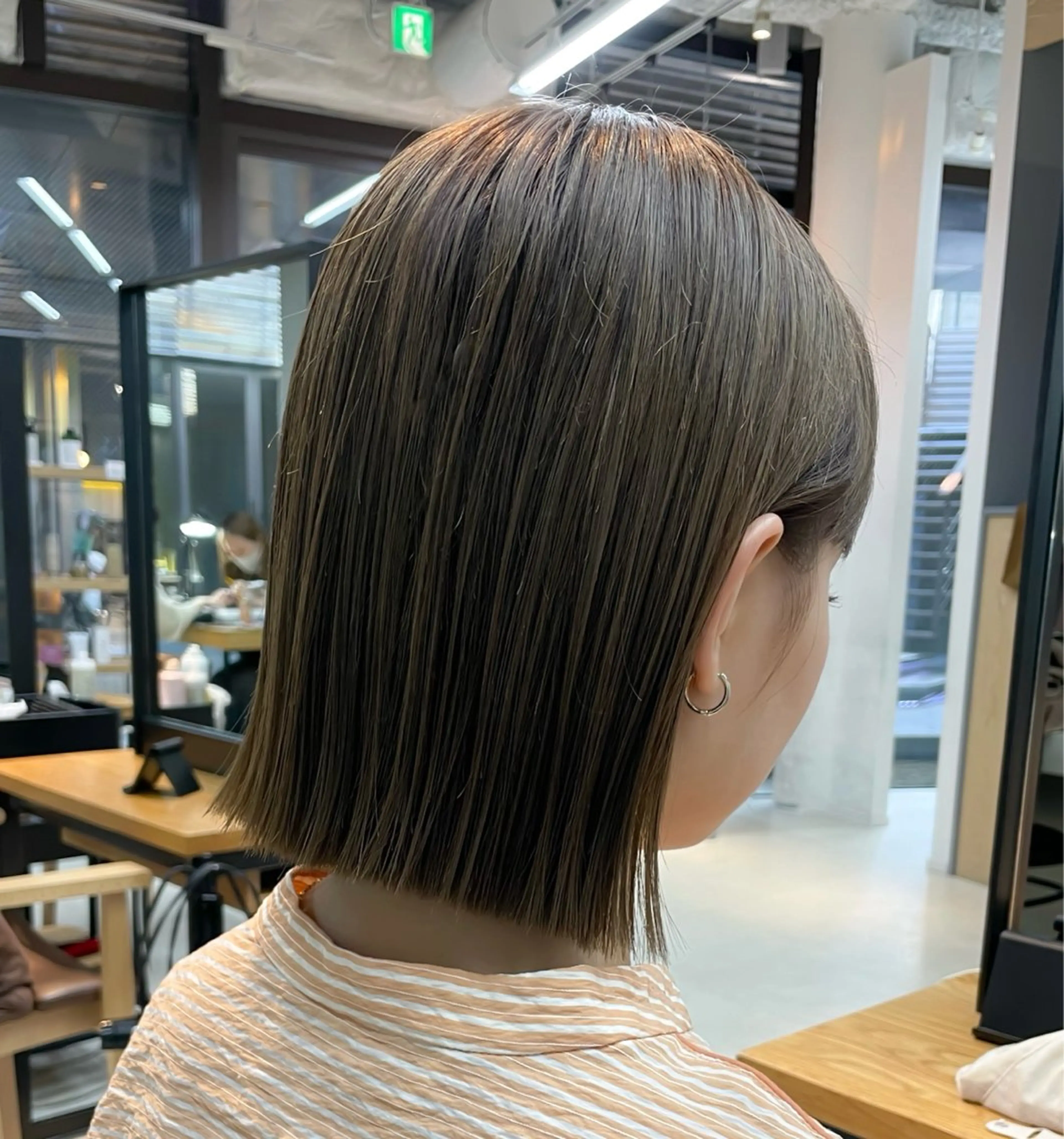 ショート パーマ 切りっぱなしボブ ボブ カット 縮毛矯正 トリートメント ボブ/ショート/ shinのヘアスタイル