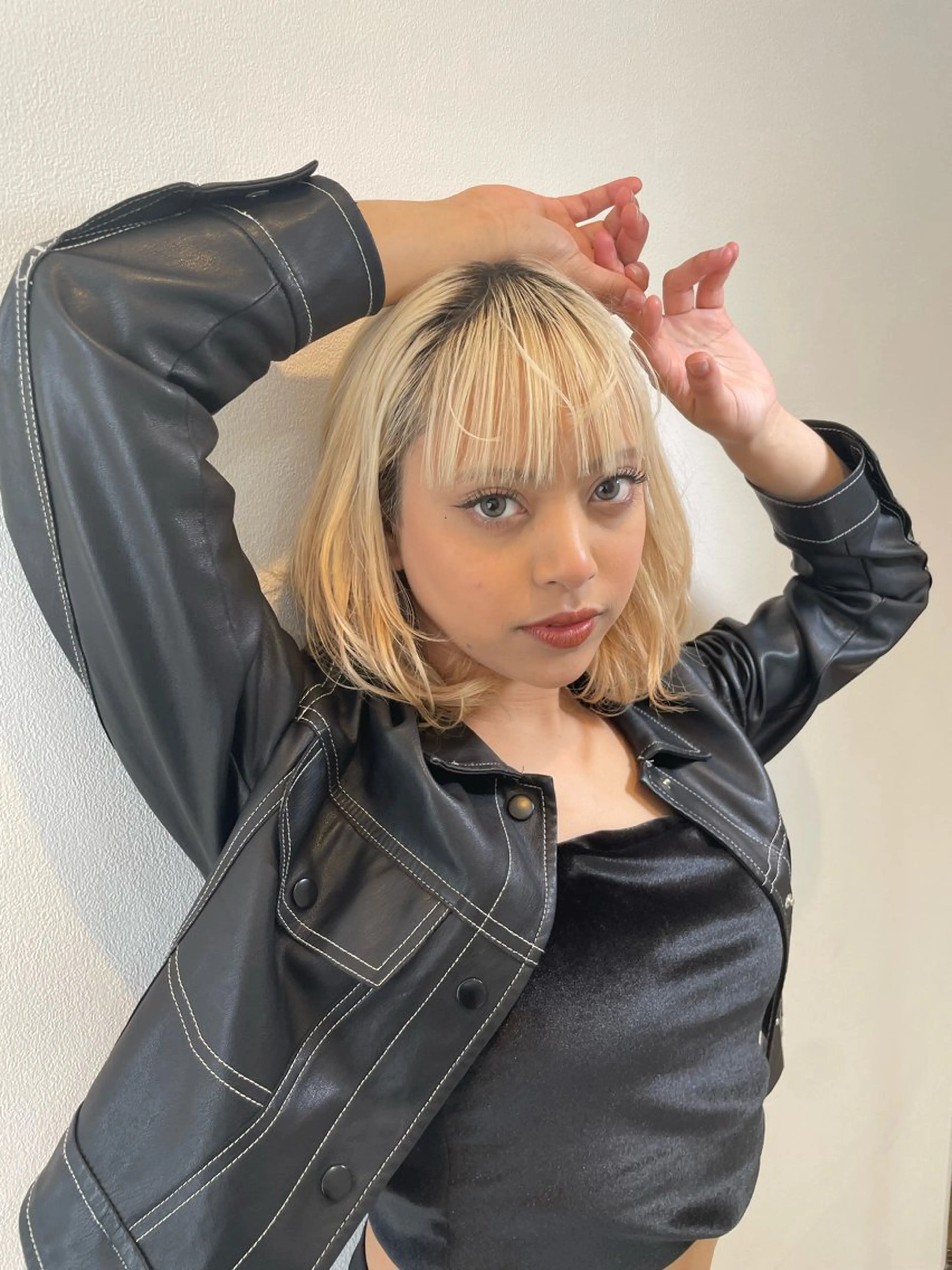 ミディアム カラー ヘアアレンジ ブリーチ ケアブリーチ 髪質改善 トリートメント 🧬艶髪エク向井 琉矢🧬のヘアスタイル