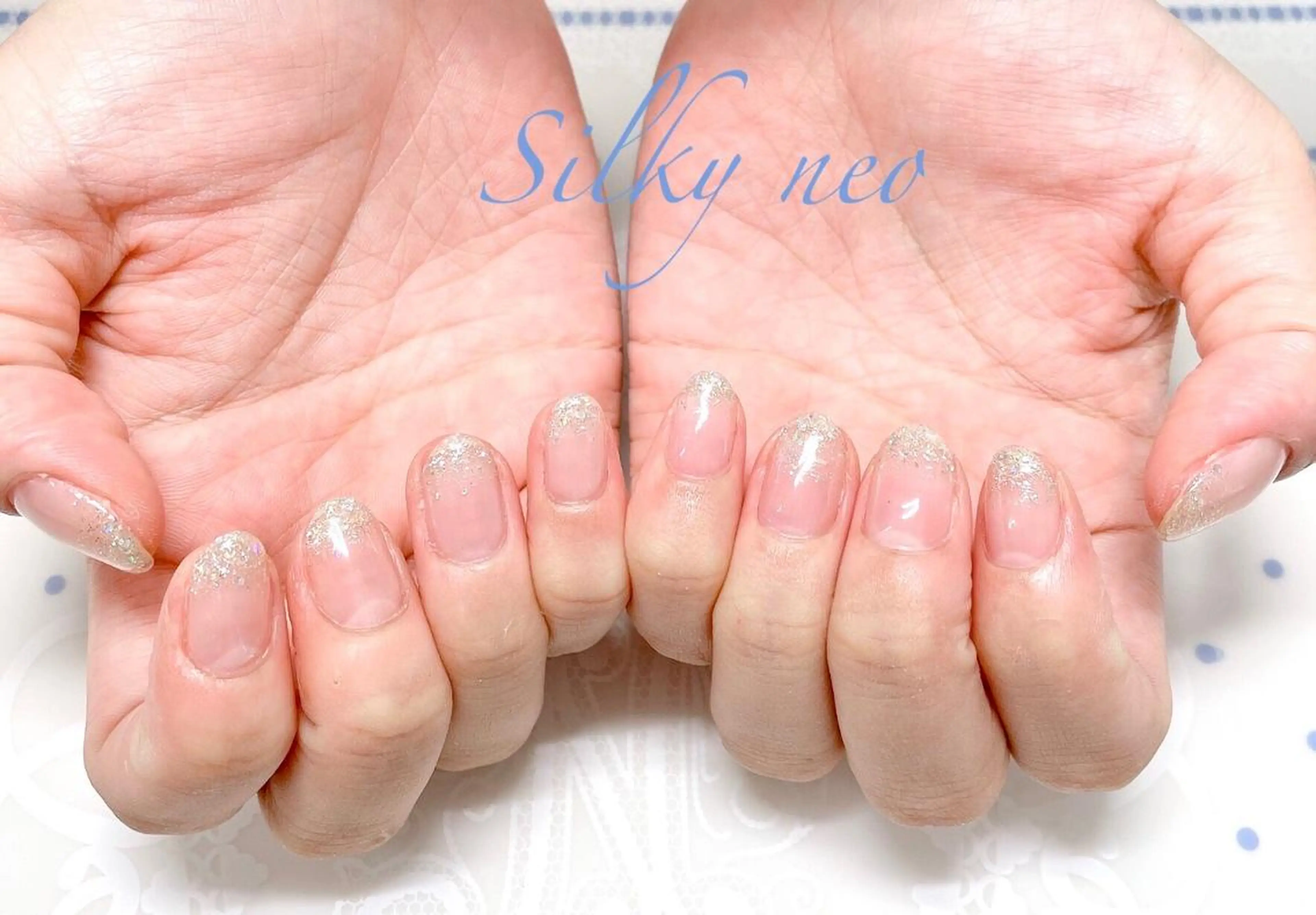 ネイル グラデーション ラメ(グリッター) ラメグラデーション Silky_nail _soraのネイルデザイン