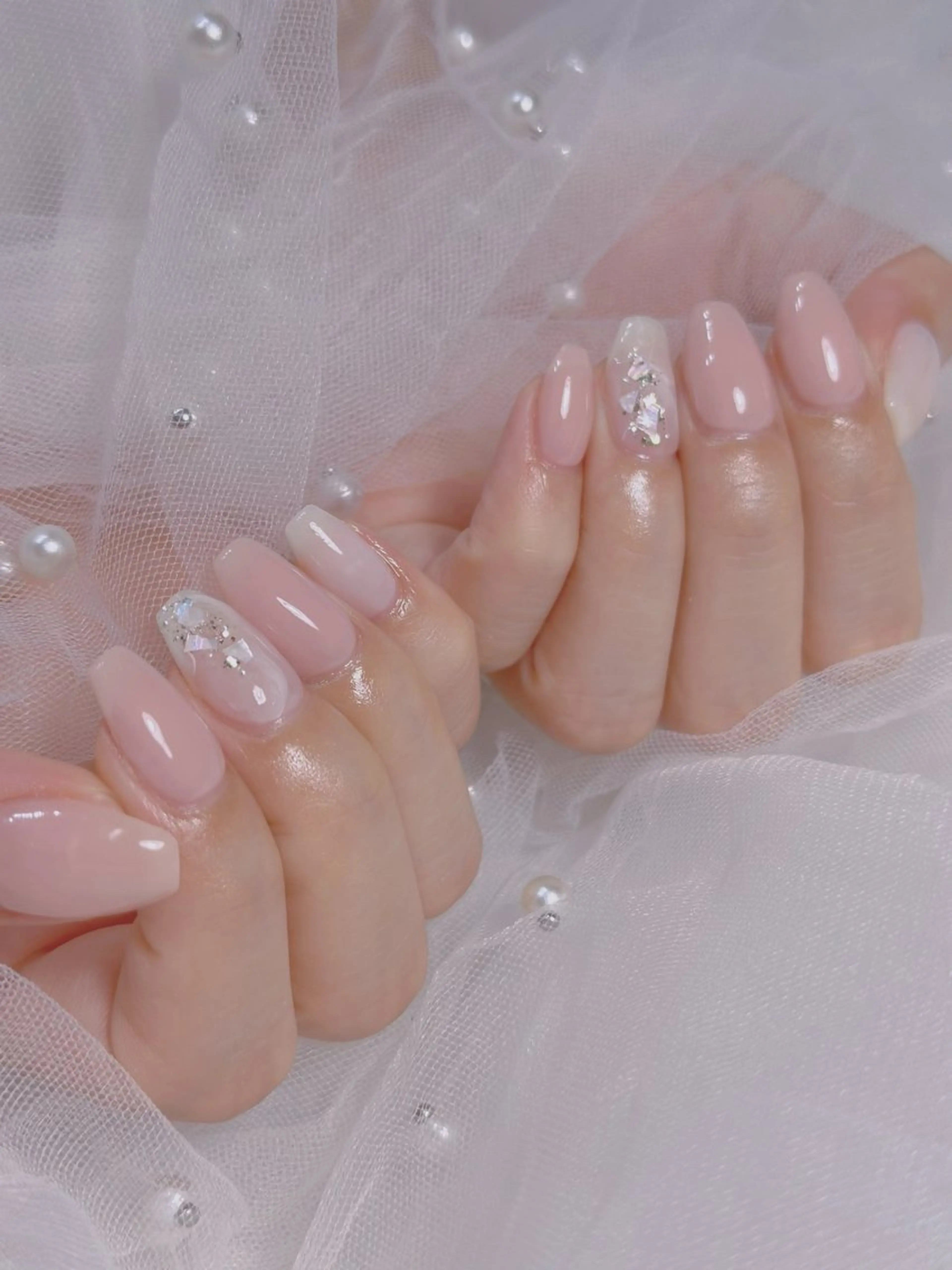 ネイル ハンドネイル 🩵ニヨ ネイル ☁️のネイルデザイン