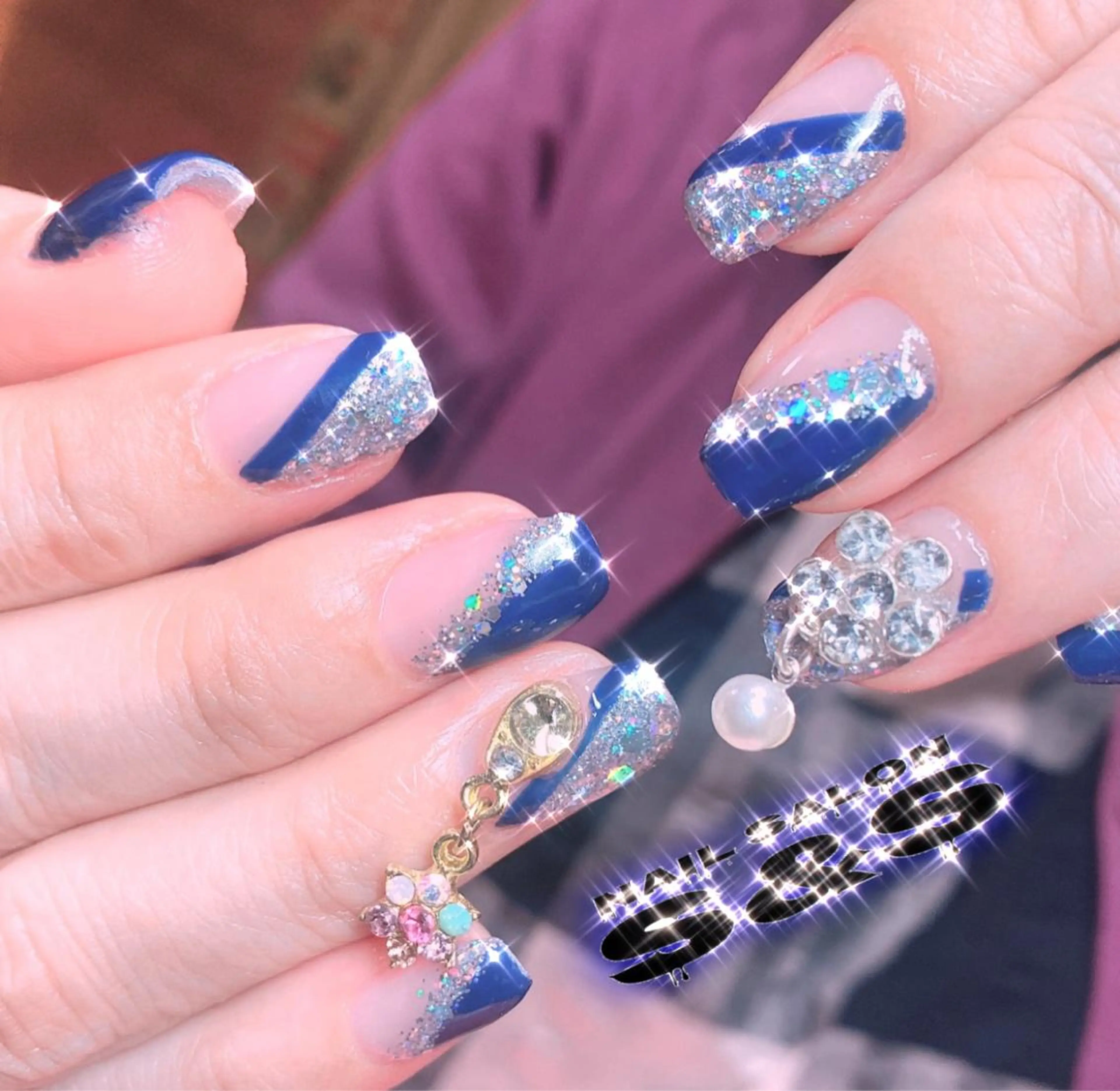 ネイル 長さ出し メンズネイル 持ち込み スカルプネイル S&S 村田小百合のネイルデザイン