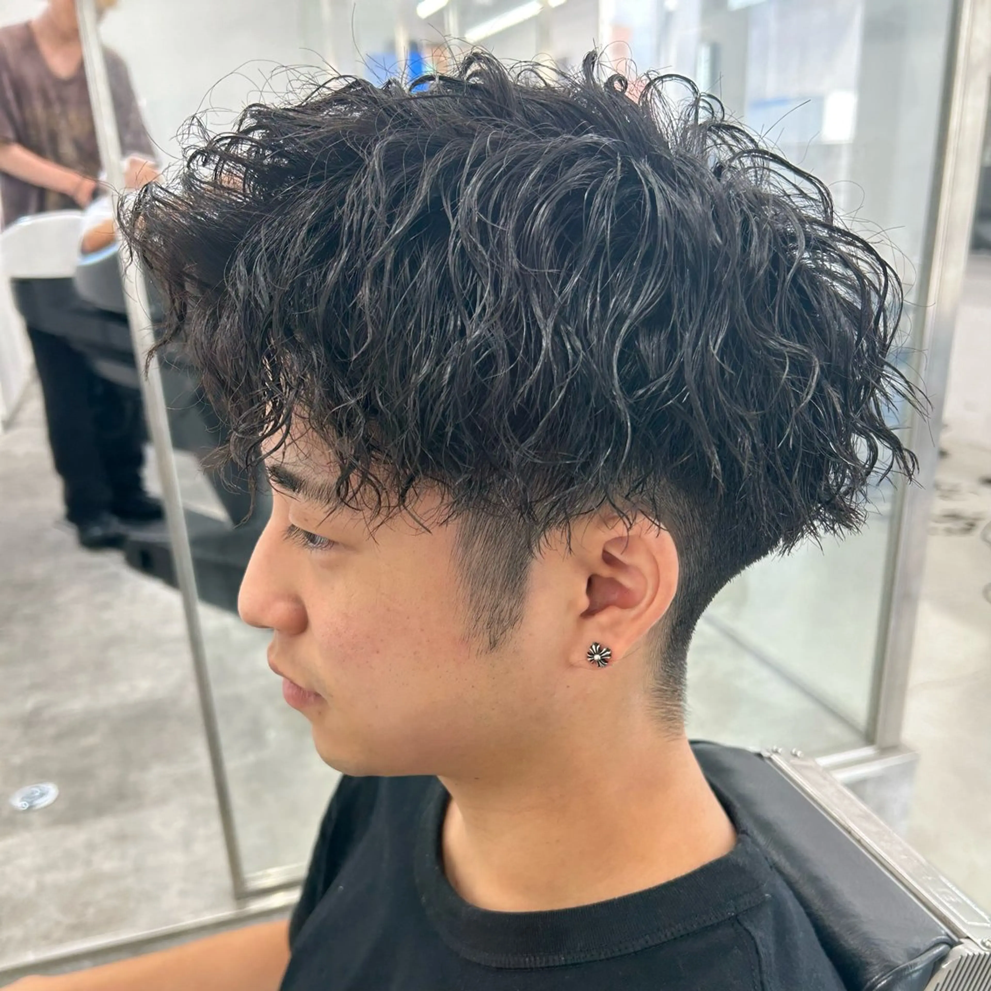 パーマ メンズ カット パーマ 安達 脩人のヘアスタイル