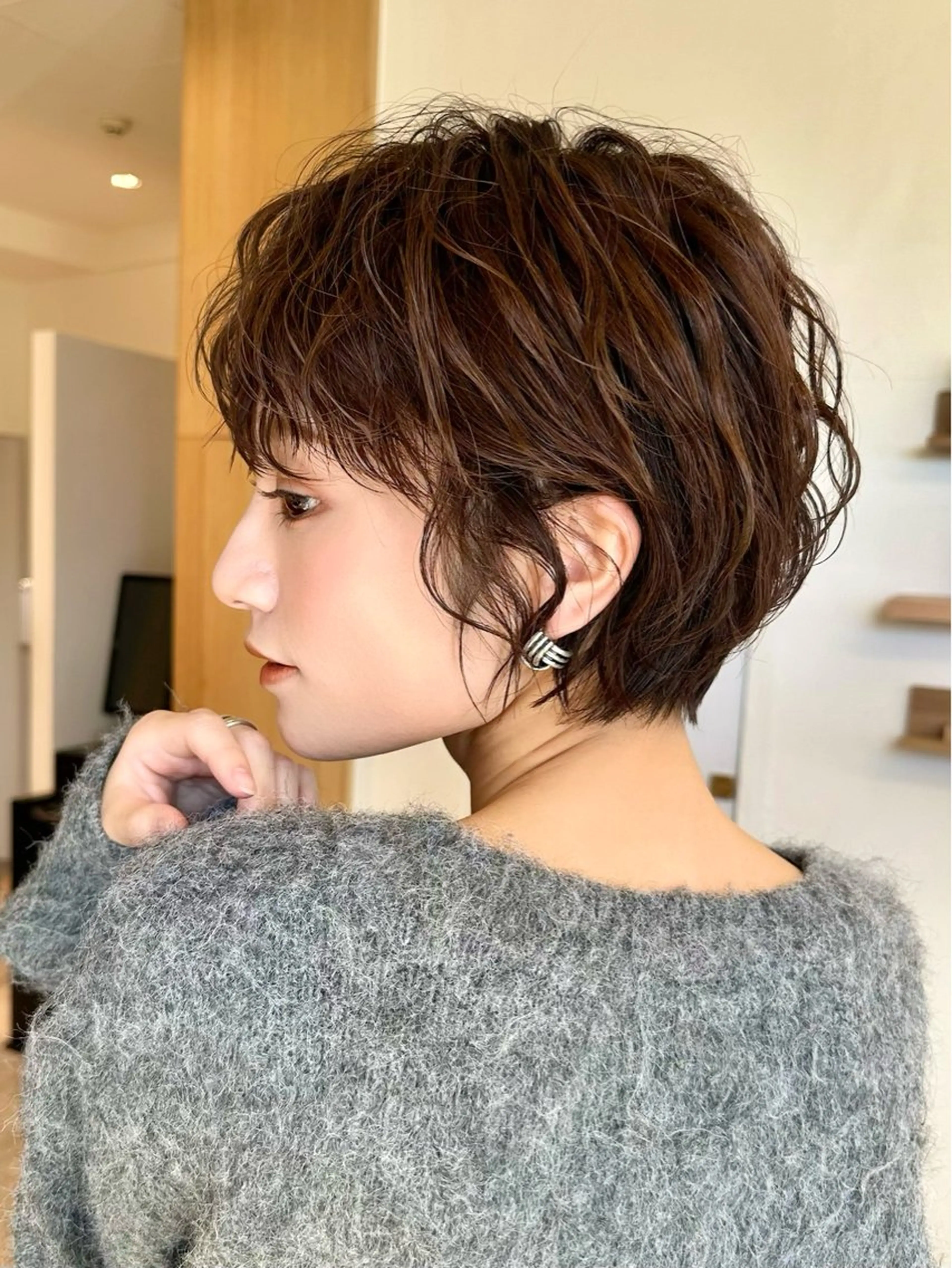 ショート ケアブリーチ✖️ 似合わせショート✨のヘアスタイル
