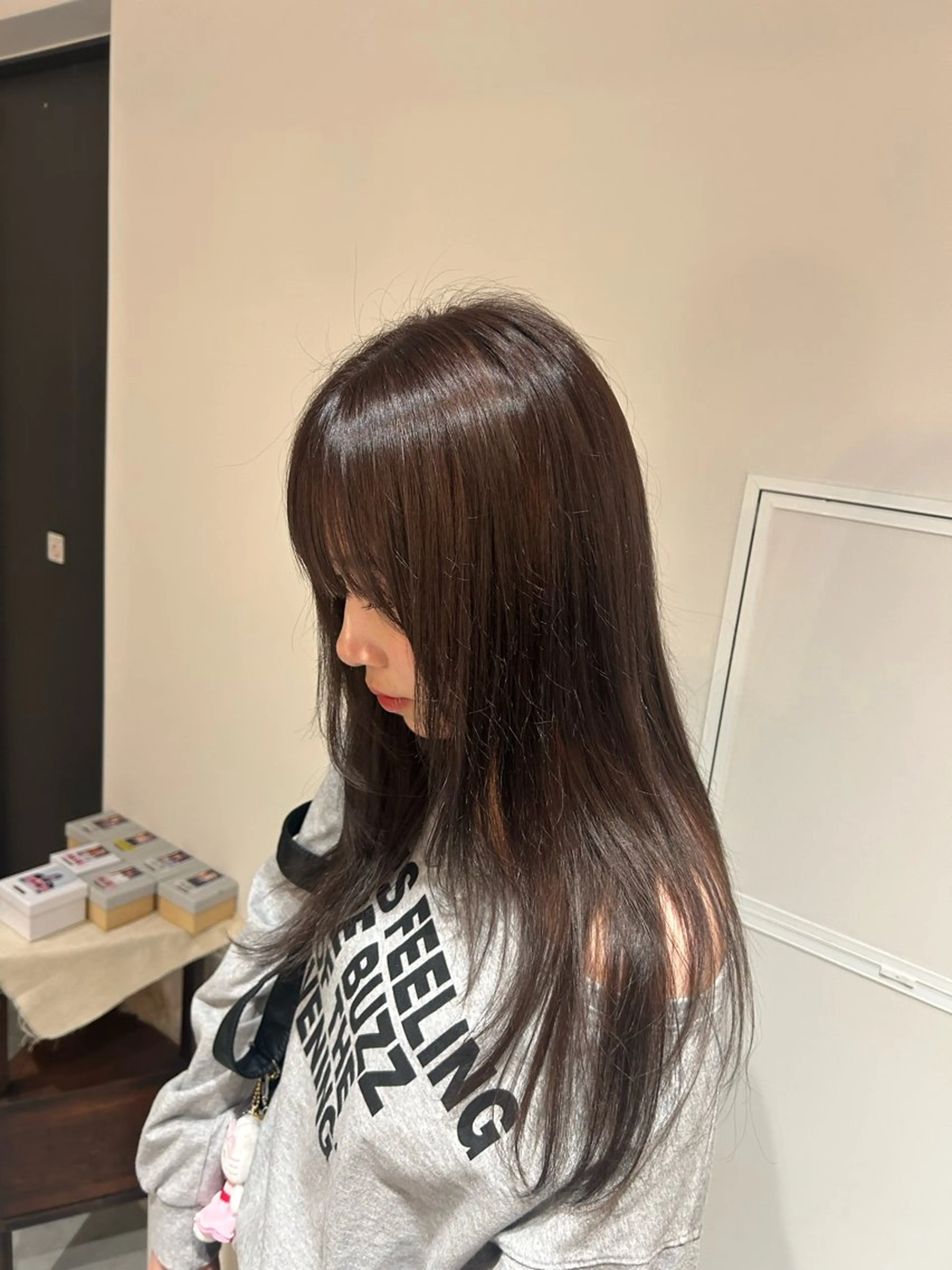 ロング アッシュ アッシュブラウン ヘアカラー kici所属・✨️透明感カラー/ 髪質改善/ アイ🐰のヘアスタイル