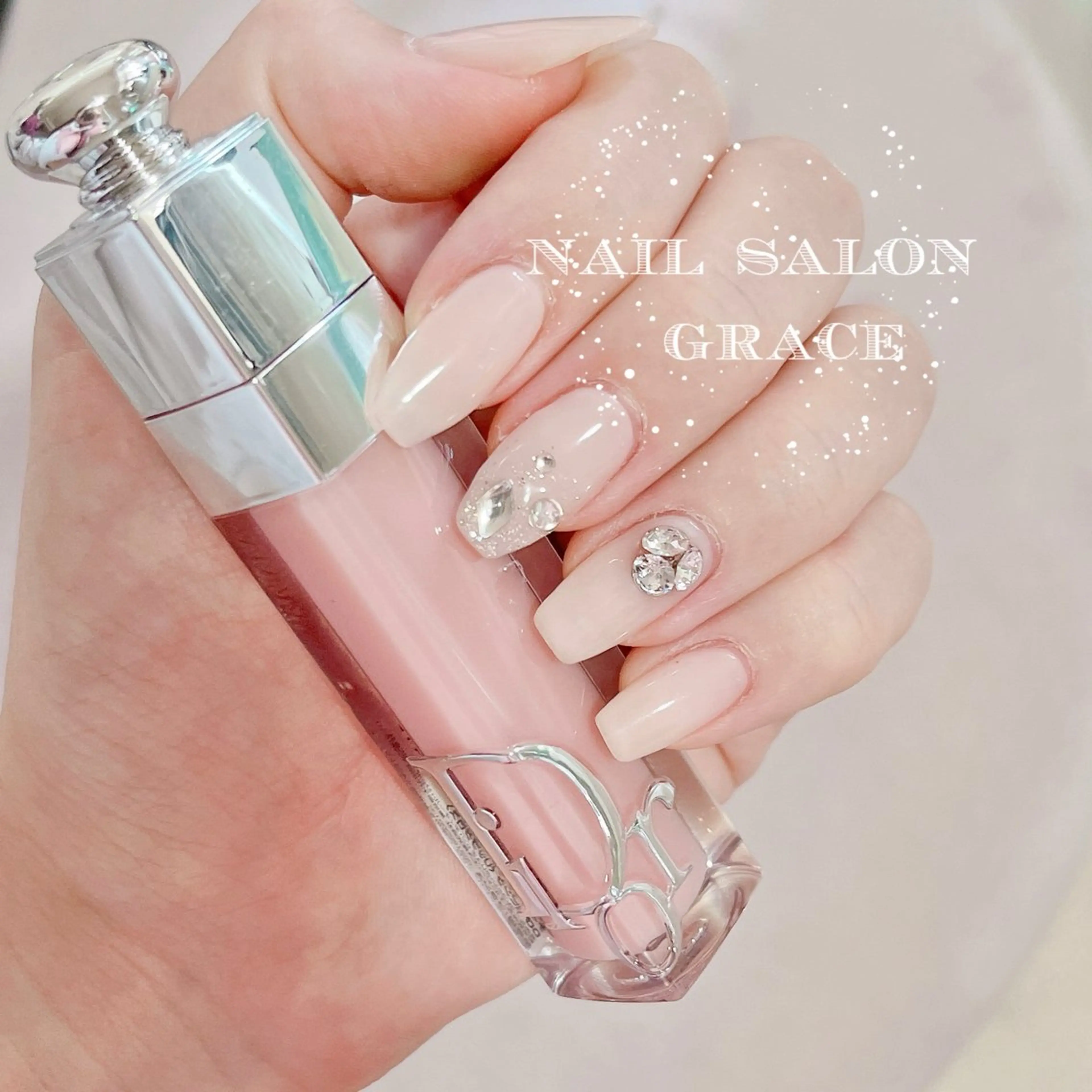 ネイル キラキラネイル シンプルネイル ハンドネイル nailsalon GRACE所属・GRACE nailのネイルデザイン