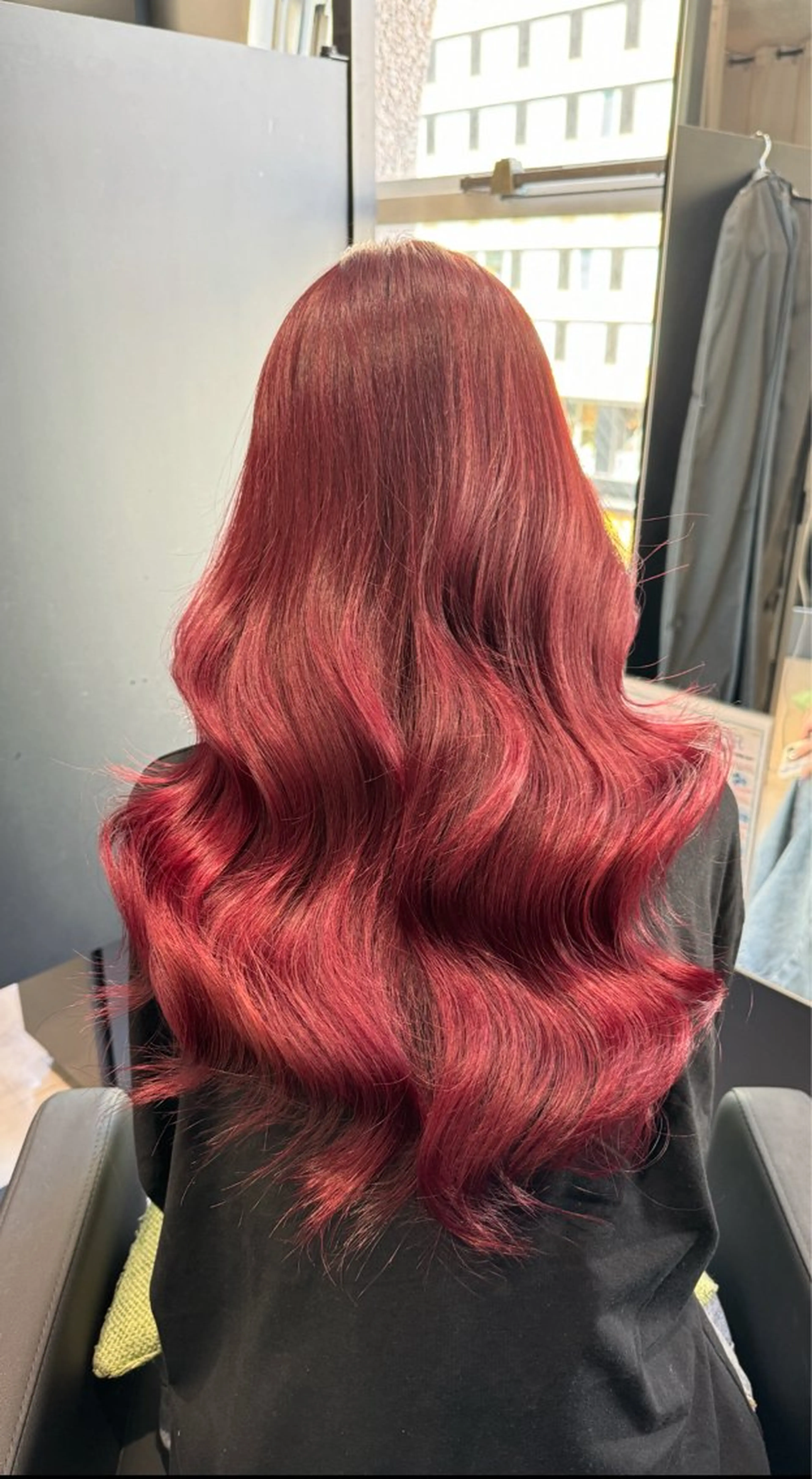ロング カラー ヘアカラー ︎🌟韓国レイヤー キタダリクト🫧のヘアスタイル