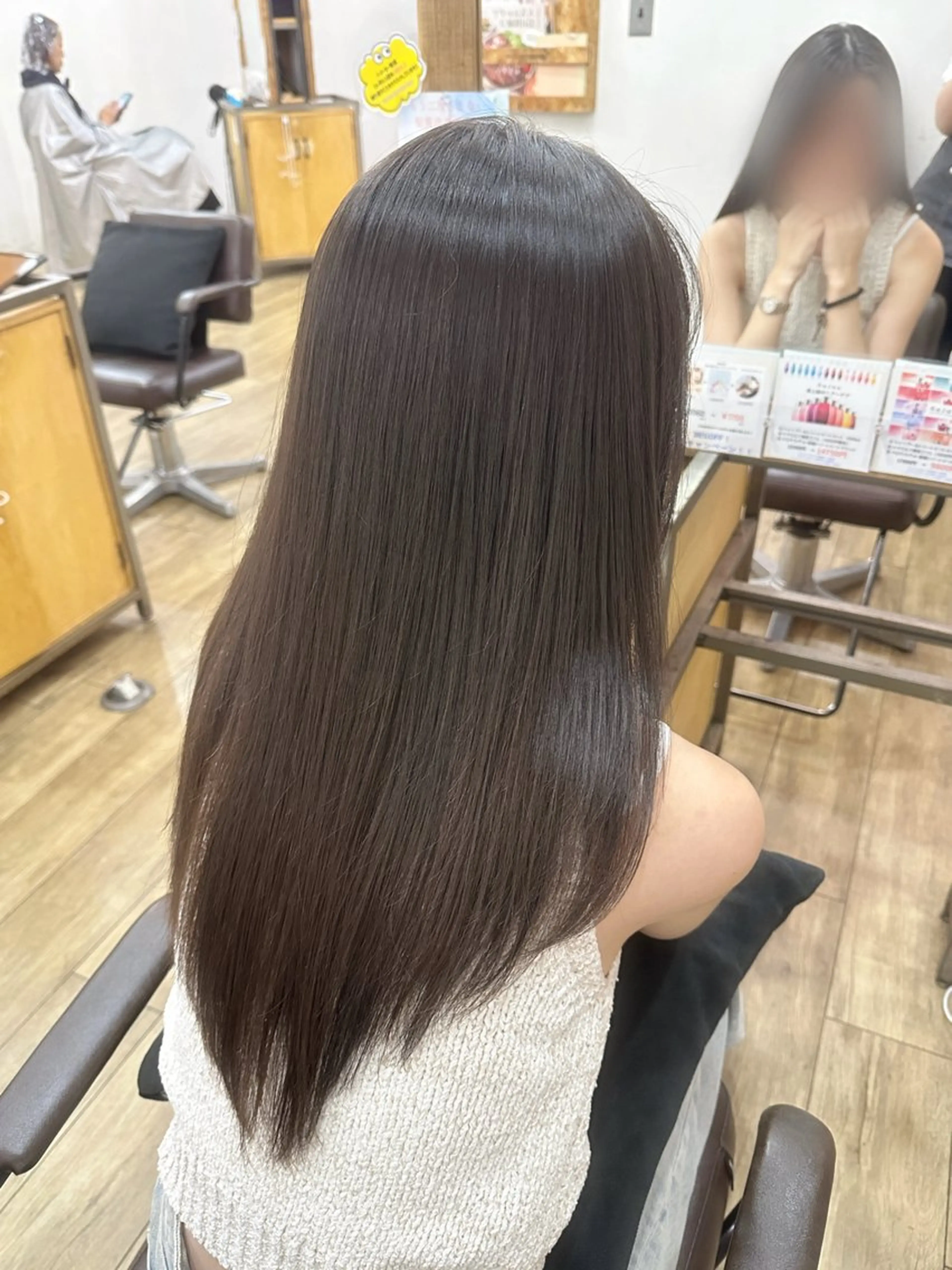 ロング パーマ 縮毛矯正 🎀ITSUKI暖色 カラー/レイヤー🎀のヘアスタイル