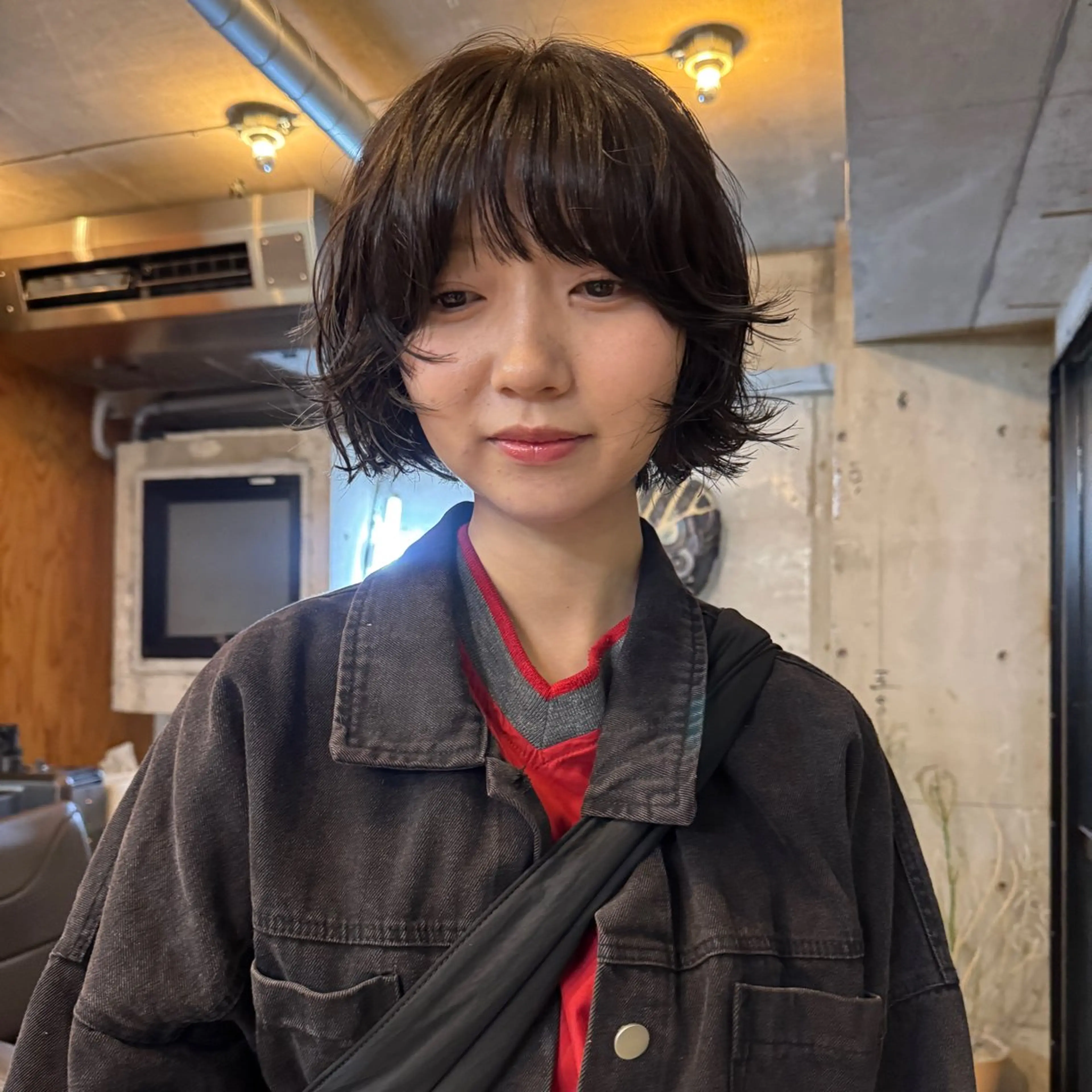 ショート カラー パーマ ショートボブ ボブ ショートヘア ニュアンスパーマ カット ヘアカラー パーマ 🍈yurina 福岡/パーマ🍈のヘアスタイル