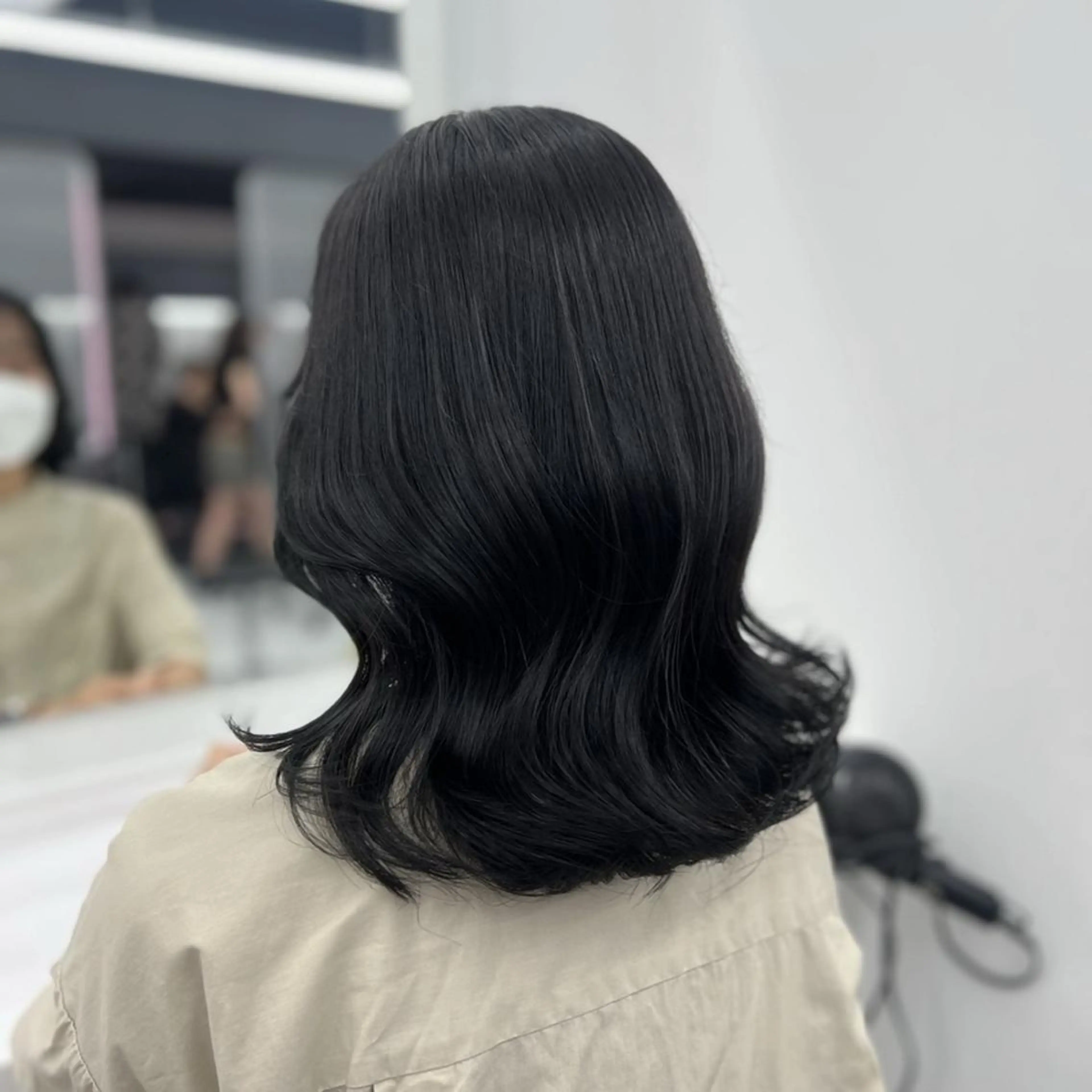 カラー 重くない🤍韓国 暗髪/銀座美容室のヘアスタイル