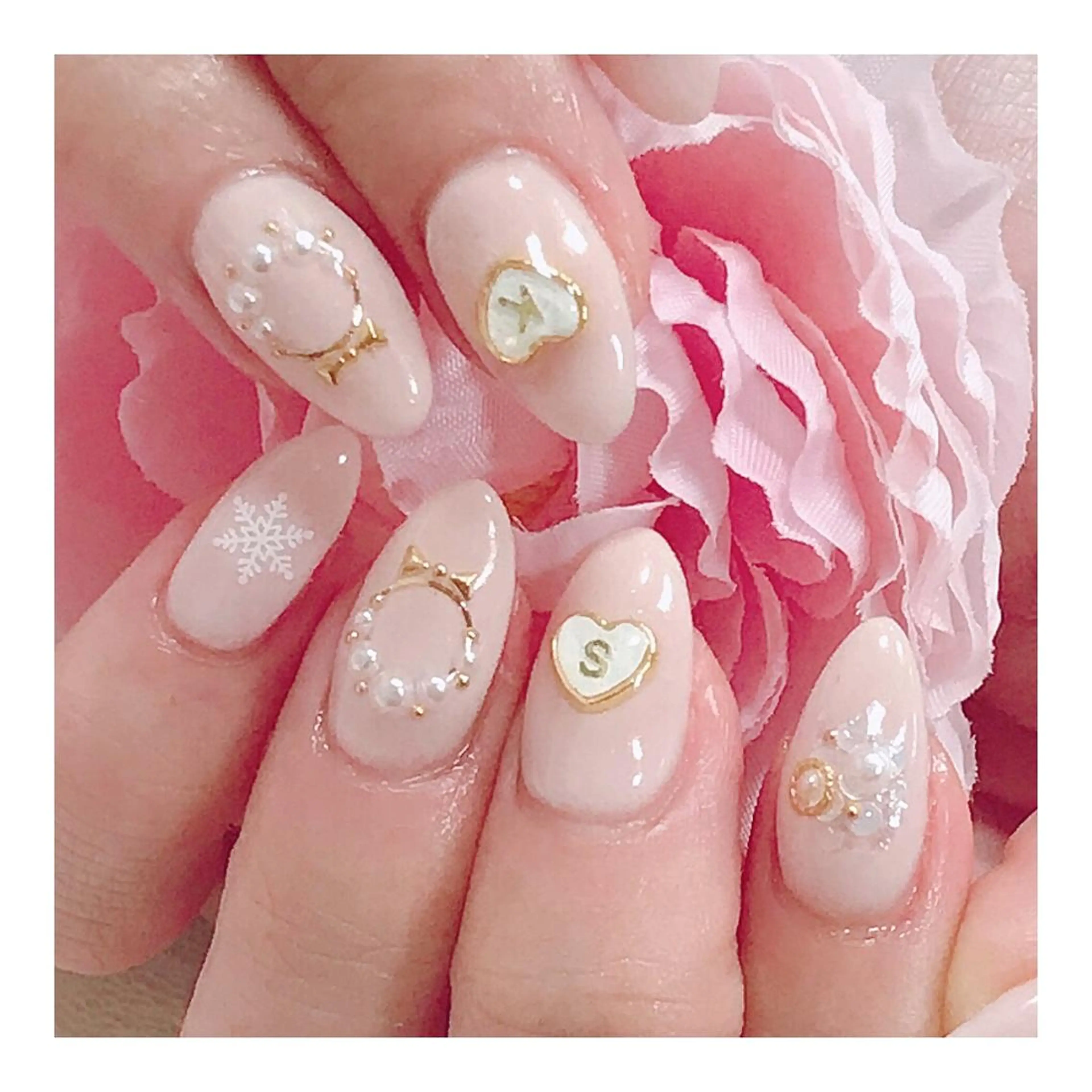 ネイル ハート Franc2 nail所属・玉造、森ノ宮 fran2 nailのネイルデザイン