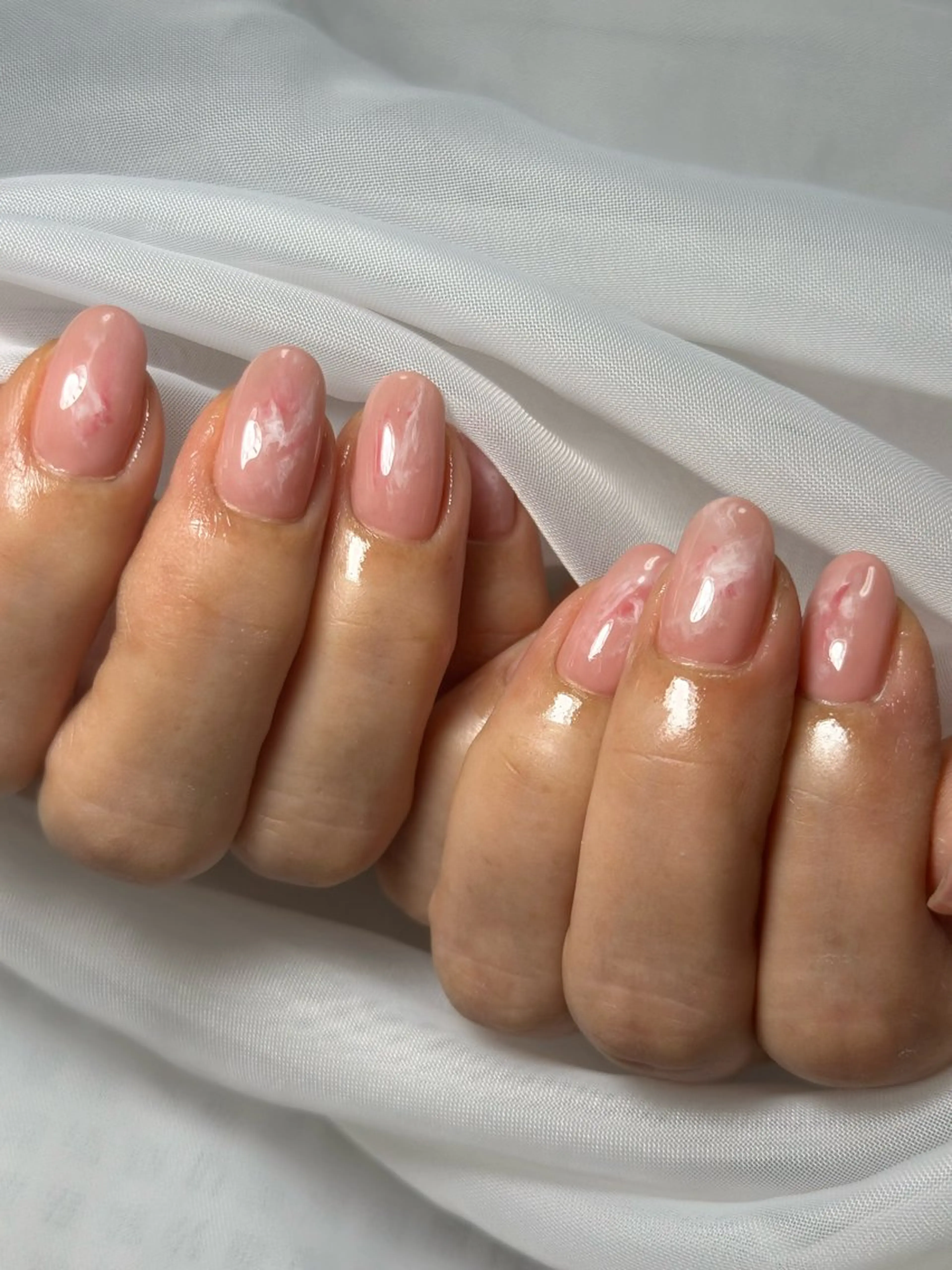 ネイル 大理石ネイル(マーブル) ニュアンスネイル ハンドネイル bibiwoo Ayakoのネイルデザイン